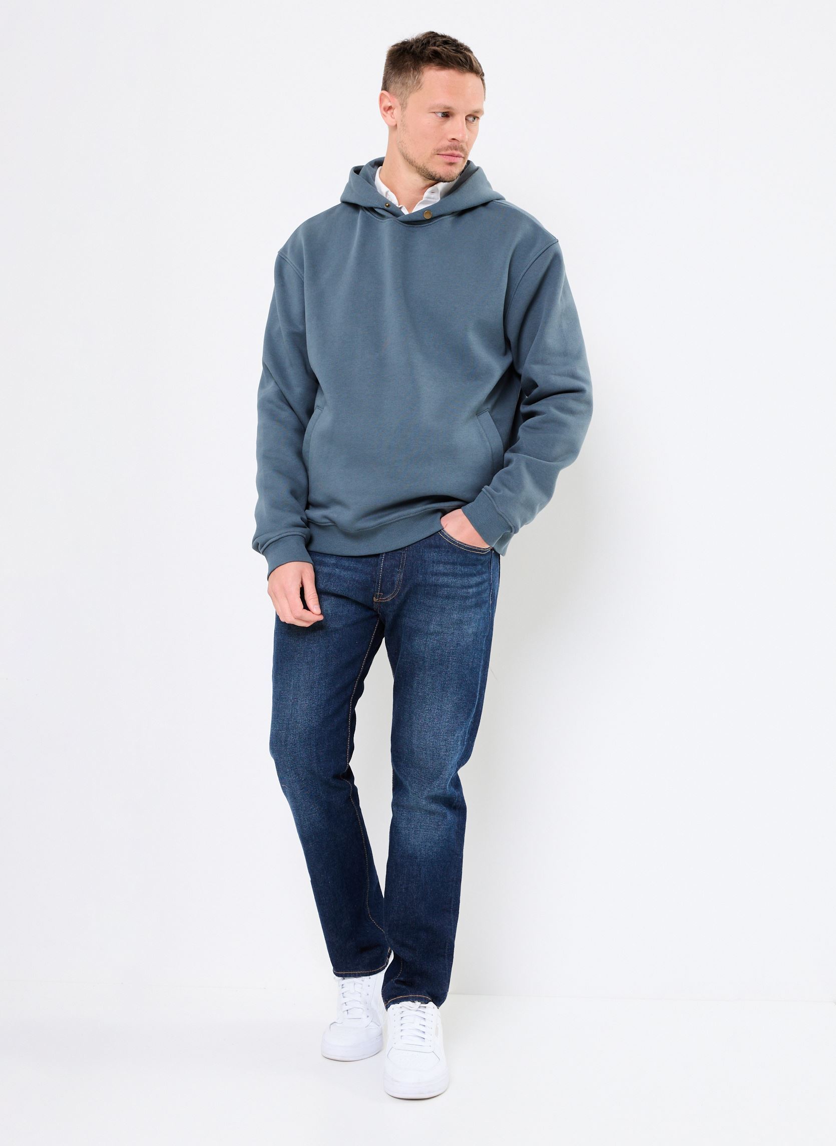 Kapuzenpullover GOOD1 sweat herren blau Marvin&Co Kapuzenpullover GOOD1 sweat herren blau DARK SLATE