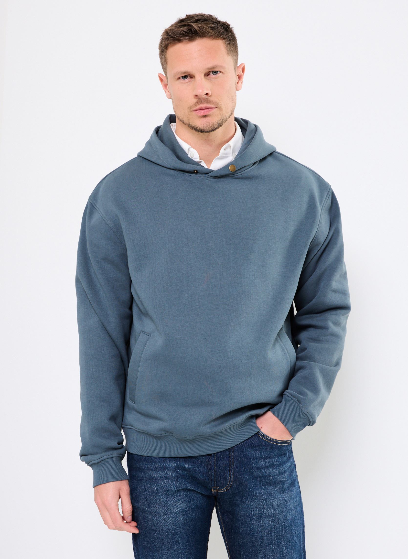 Kapuzenpullover GOOD1 sweat herren blau Marvin&Co Kapuzenpullover GOOD1 sweat herren blau DARK SLATE