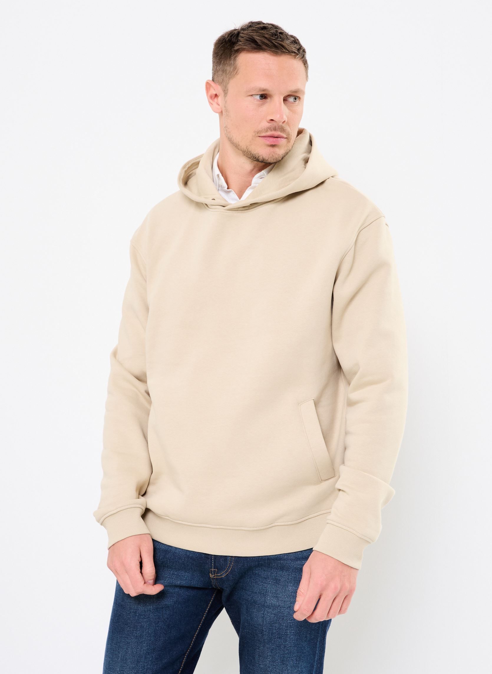 Hoodies GOOD1 sweat heren beige Marvin&Co Hoodies GOOD1 sweat heren beige FIELDS OF RYE