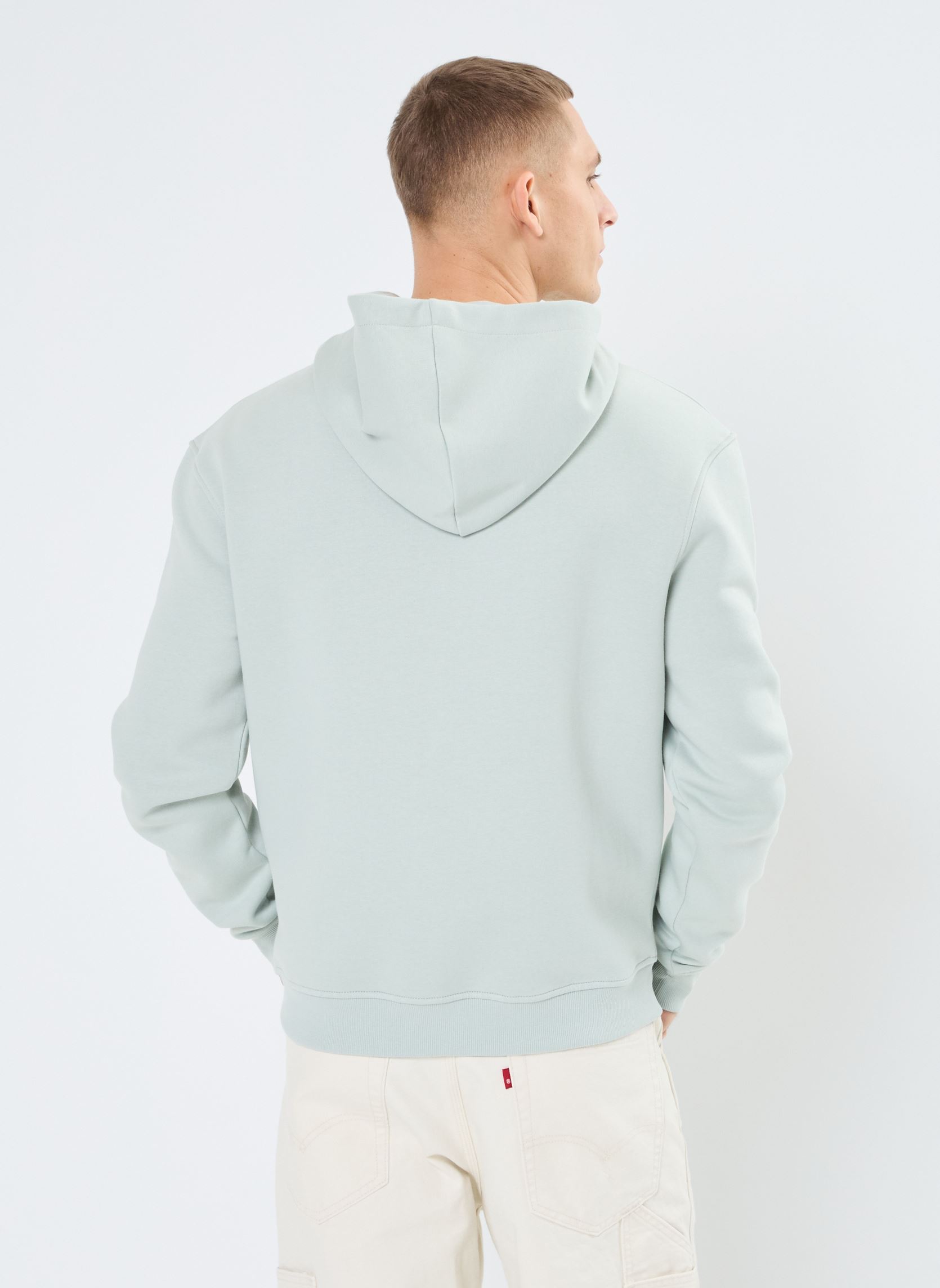 Hoodies GOOD1 sweat heren groen Marvin&Co Hoodies GOOD1 sweat heren groen AQUA GRAY