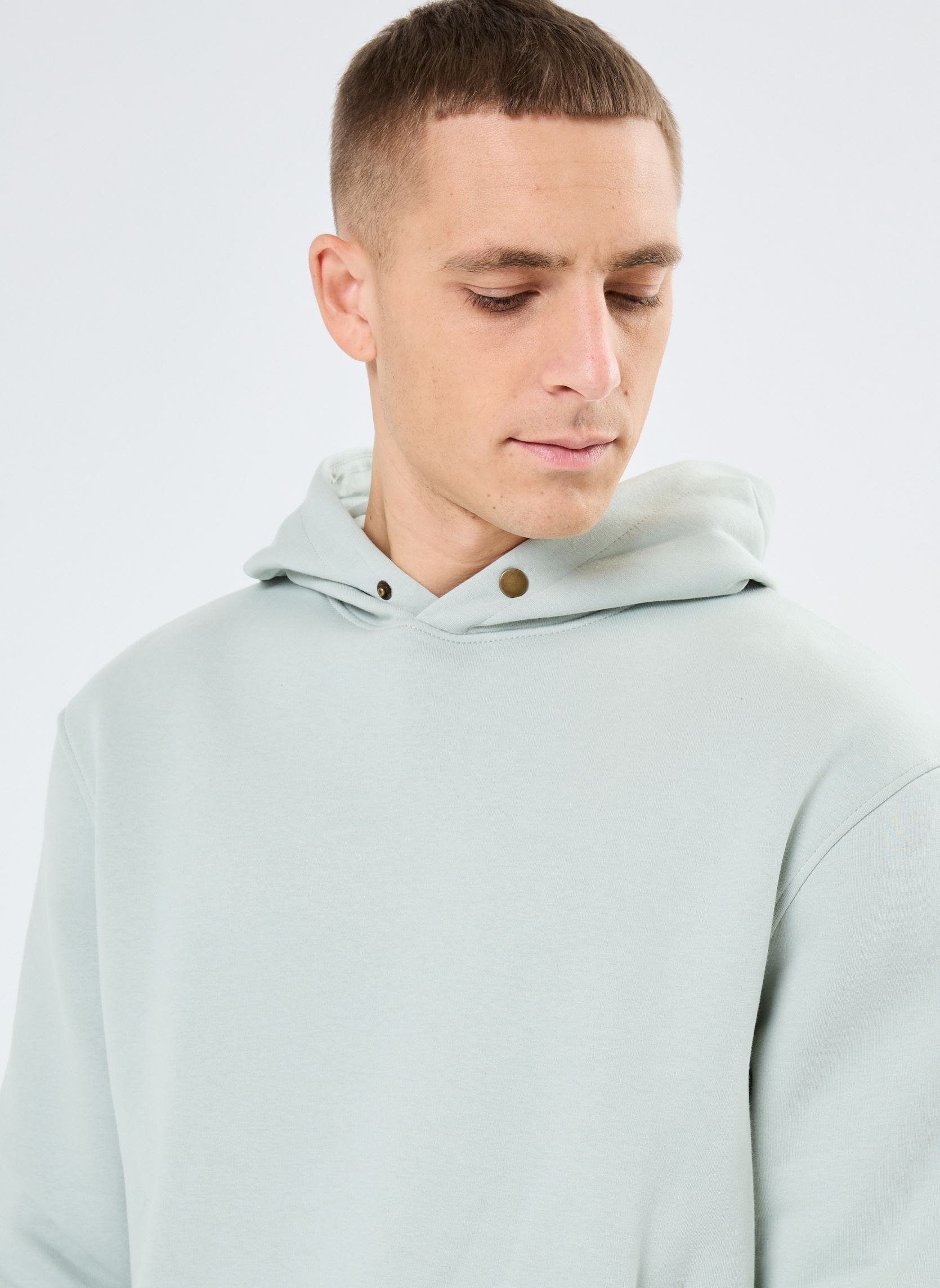 Hoodies GOOD1 sweat heren groen Marvin&Co Hoodies GOOD1 sweat heren groen AQUA GRAY