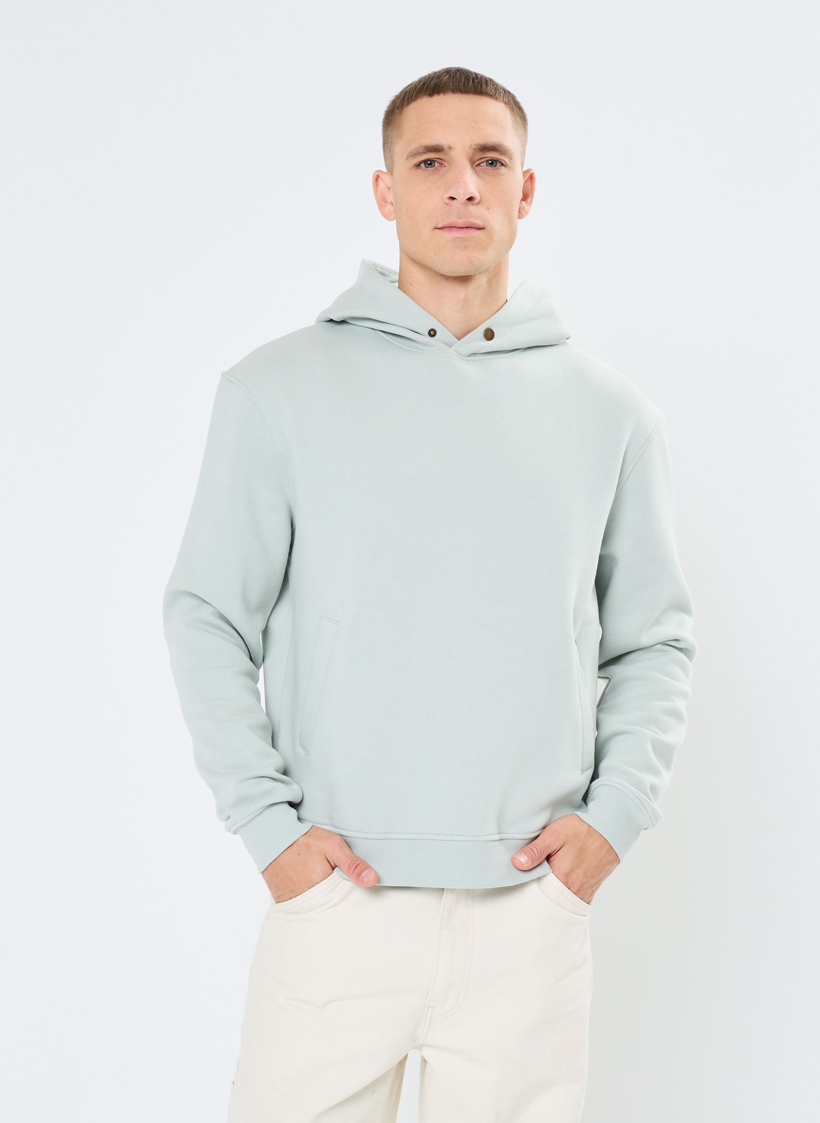 Hoodies GOOD1 sweat heren groen Marvin&Co Hoodies GOOD1 sweat heren groen AQUA GRAY