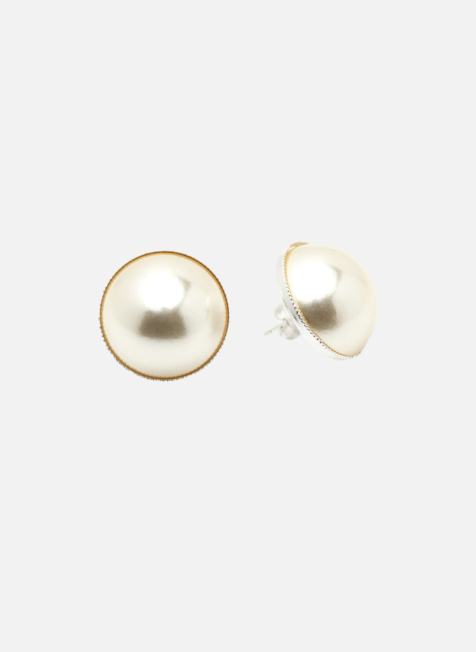 Boucles D’oreilles Anciennes Argent 925 – Style Bohème Perles Argent Rouge Et Jaune