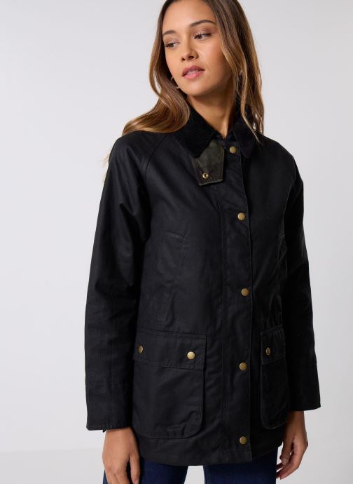 Barbour Parkas Acorn wax jacket femme noir