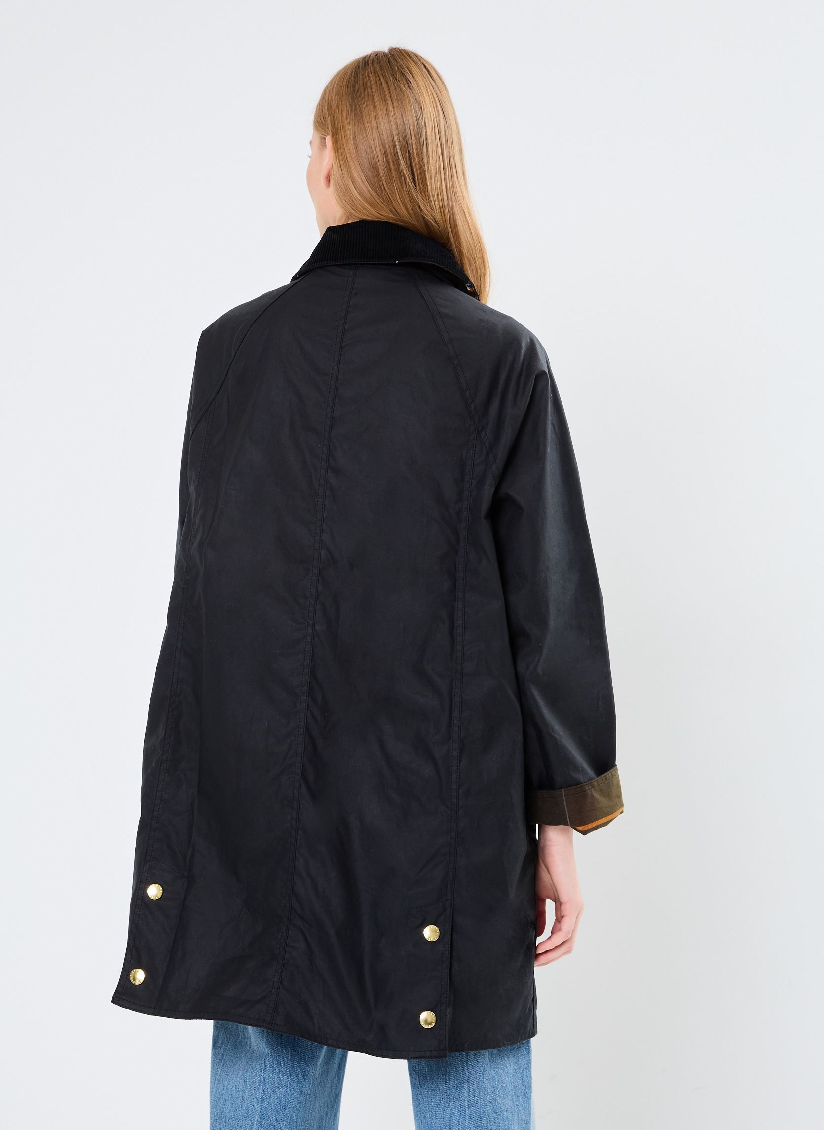 Winterjas Long beadnell wax dames blauw Barbour Winterjas Long beadnell wax dames blauw NAVY-CLASSIC