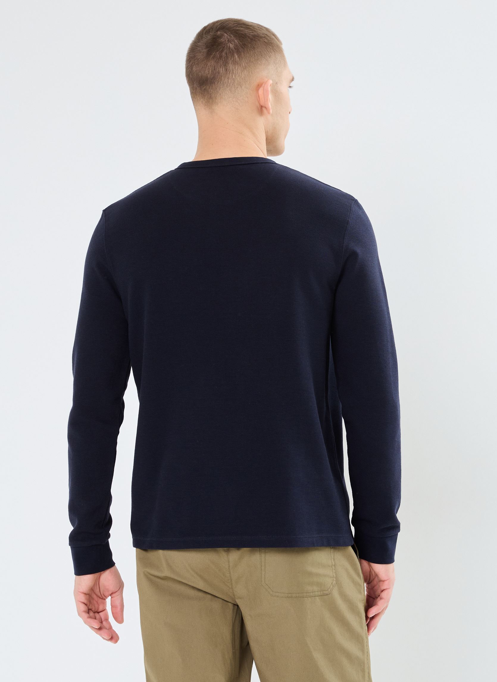 Tee-shirts manches longues LEO2 homme bleu Marvin&Co Tee-shirts manches longues LEO2 homme bleu Sky captain