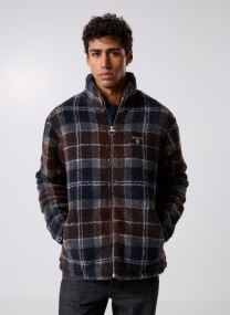 Jacken Tartan fleece zip through herren grün