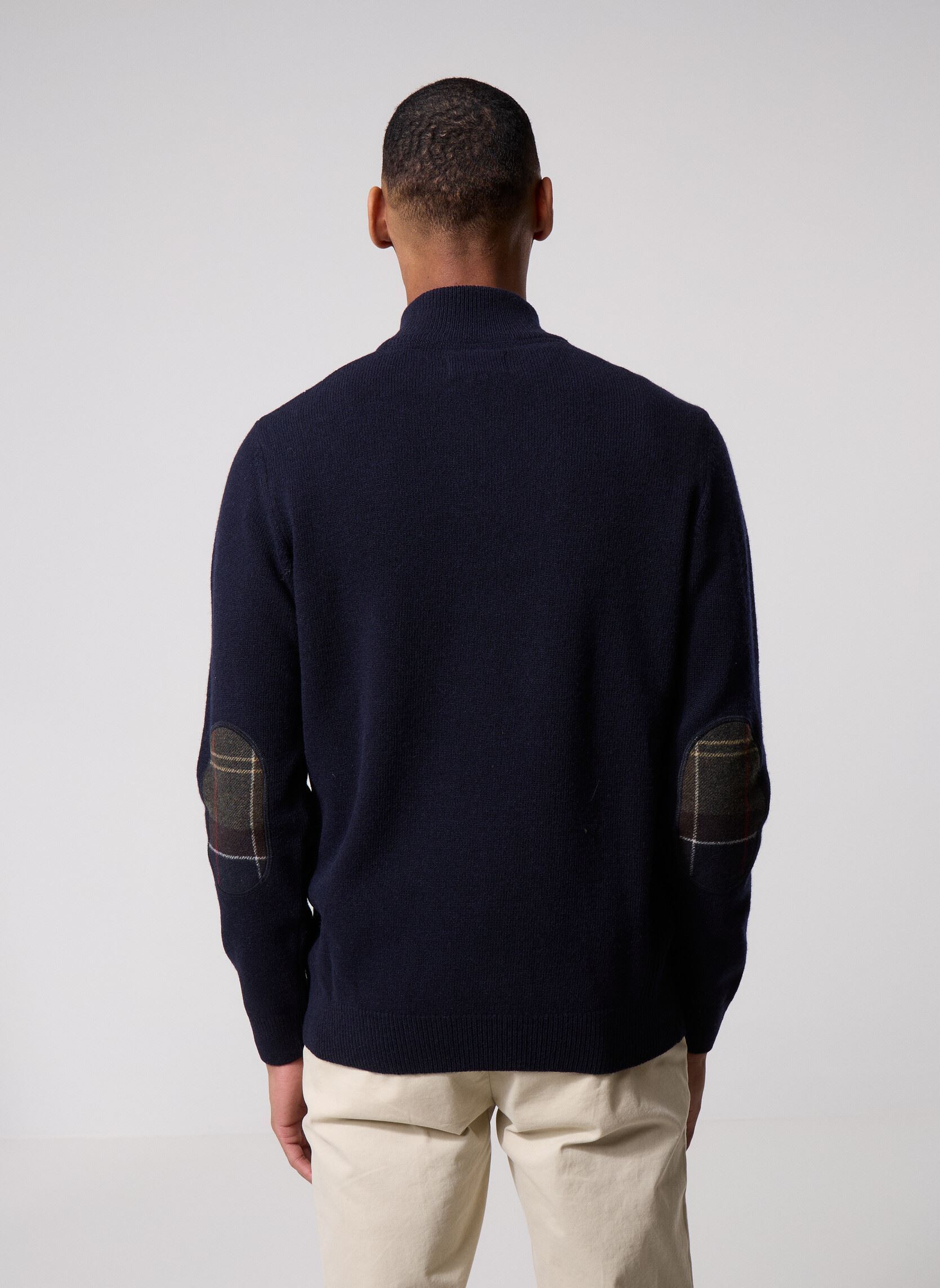 Pullover holden half zip knitted jumper herren blau Barbour Pullover holden half zip knitted jumper herren blau NAVY