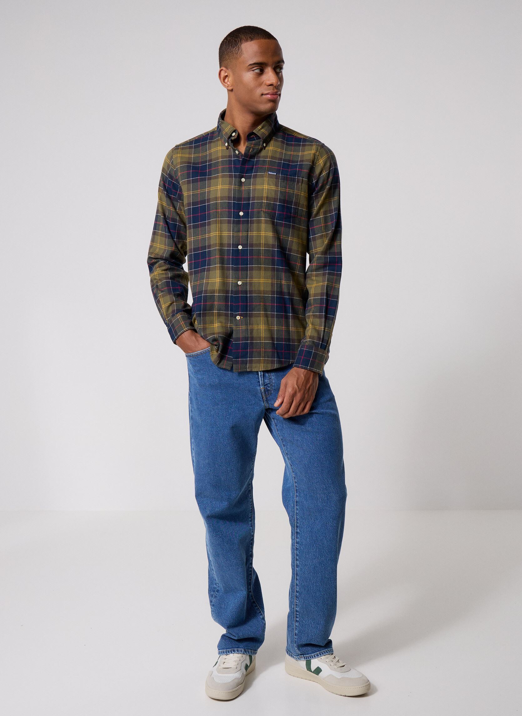 Chemises Fortrose tailored tartan shirt homme vert Barbour Chemises Fortrose tailored tartan shirt homme vert CLASSIC TARTAN
