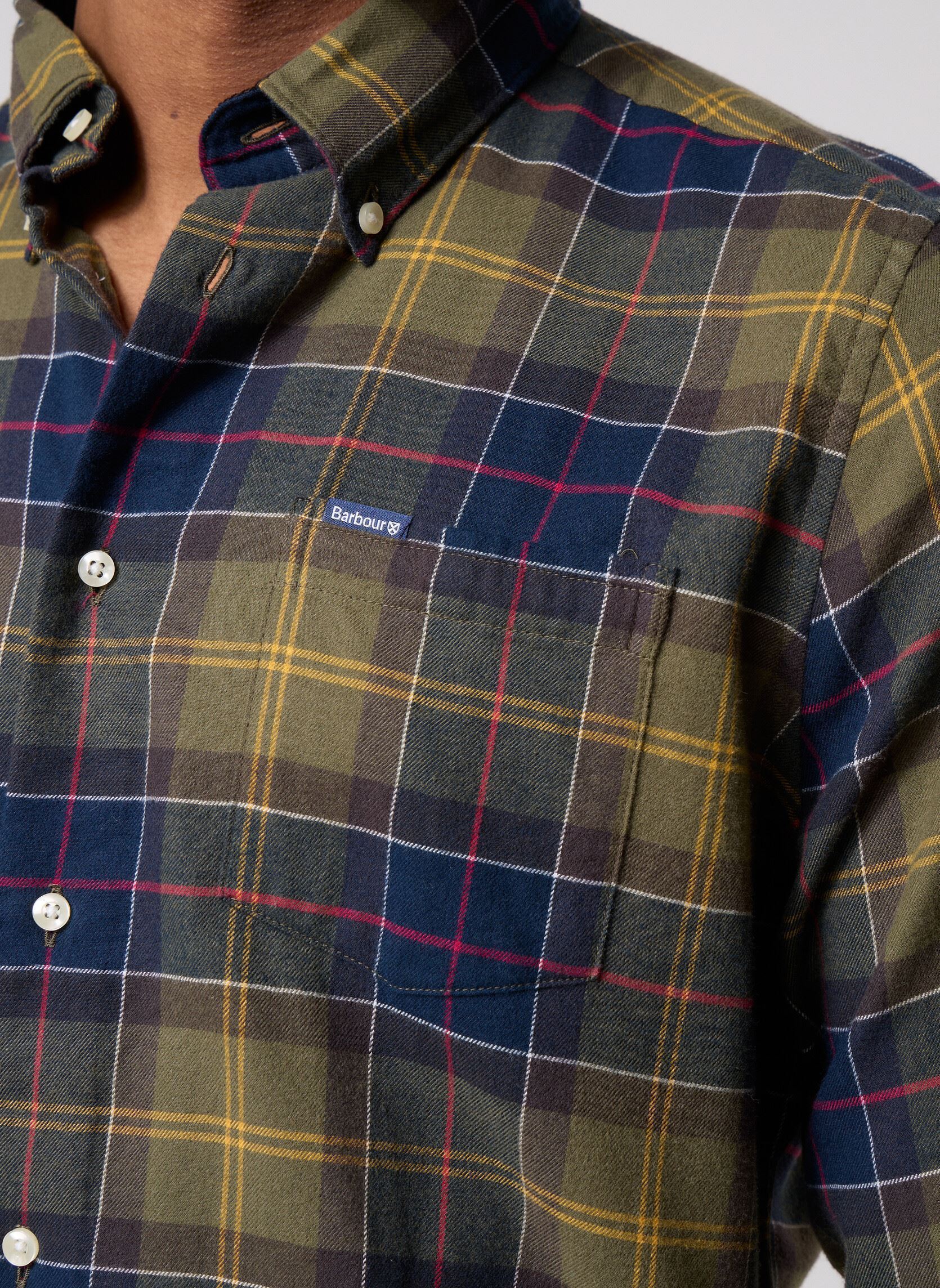 Chemises Fortrose tailored tartan shirt homme vert Barbour Chemises Fortrose tailored tartan shirt homme vert CLASSIC TARTAN