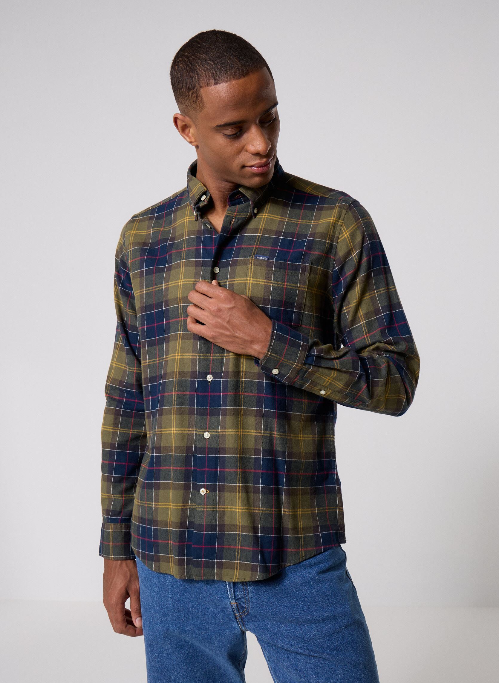 Chemises Fortrose tailored tartan shirt homme vert Barbour Chemises Fortrose tailored tartan shirt homme vert CLASSIC TARTAN