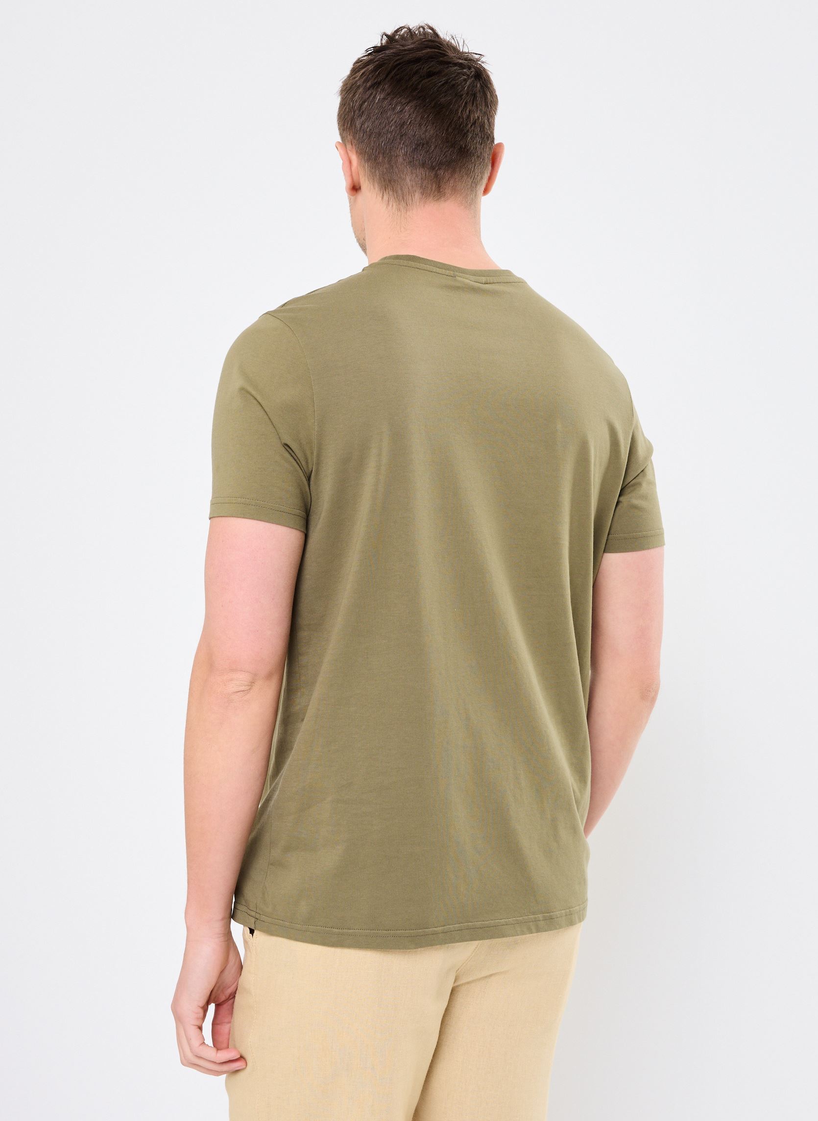 Tee-shirts manches courtes TS SCRIPT homme vert Kulte Tee-shirts manches courtes TS SCRIPT homme vert KAKI