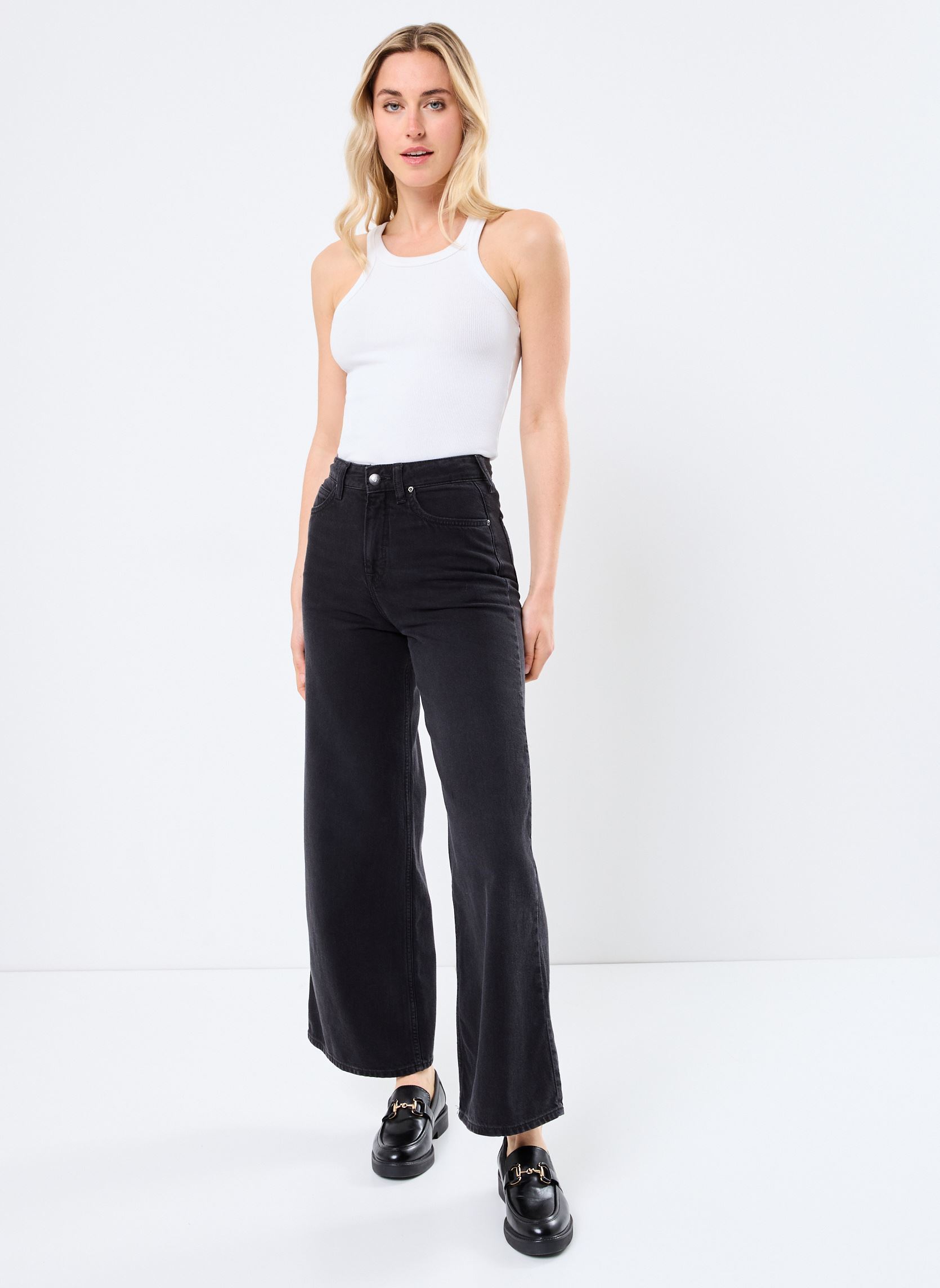 Wijde jeans / Flared Jeans STELLA A LINE dames zwart Lee Wijde jeans / Flared Jeans STELLA A LINE dames zwart DARK MEMORY