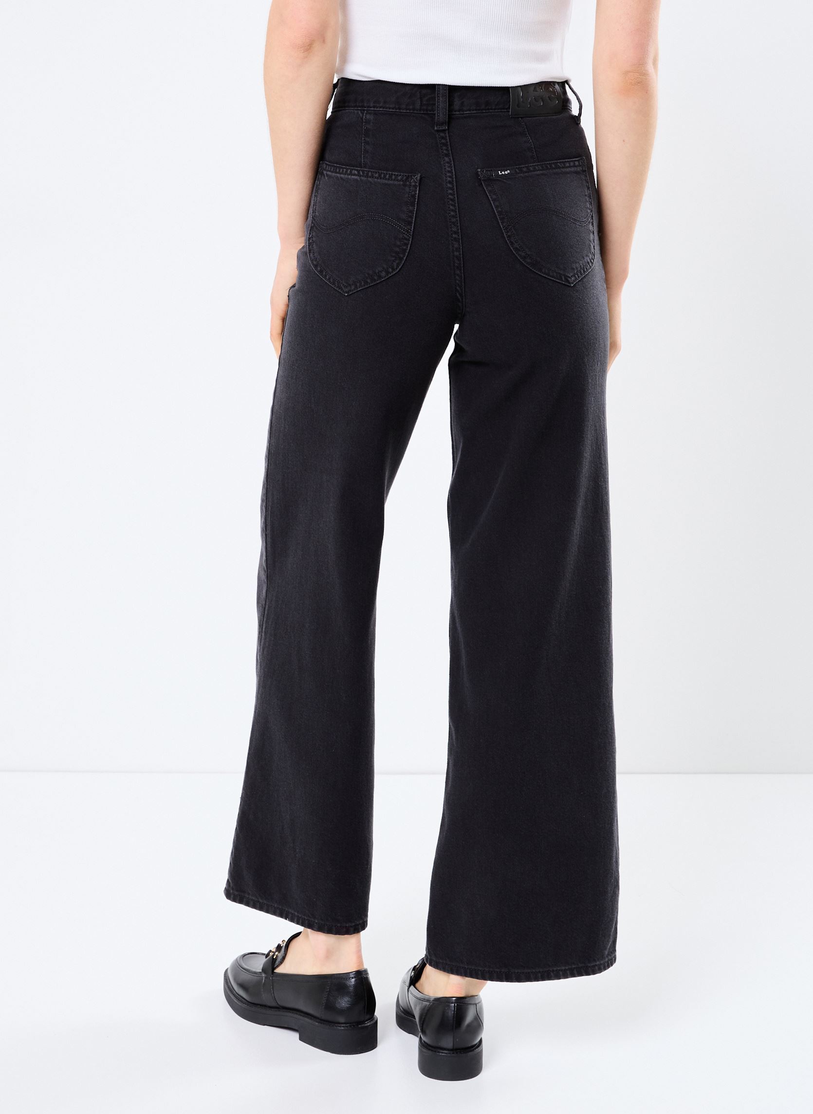 Wijde jeans / Flared Jeans STELLA A LINE dames zwart Lee Wijde jeans / Flared Jeans STELLA A LINE dames zwart DARK MEMORY