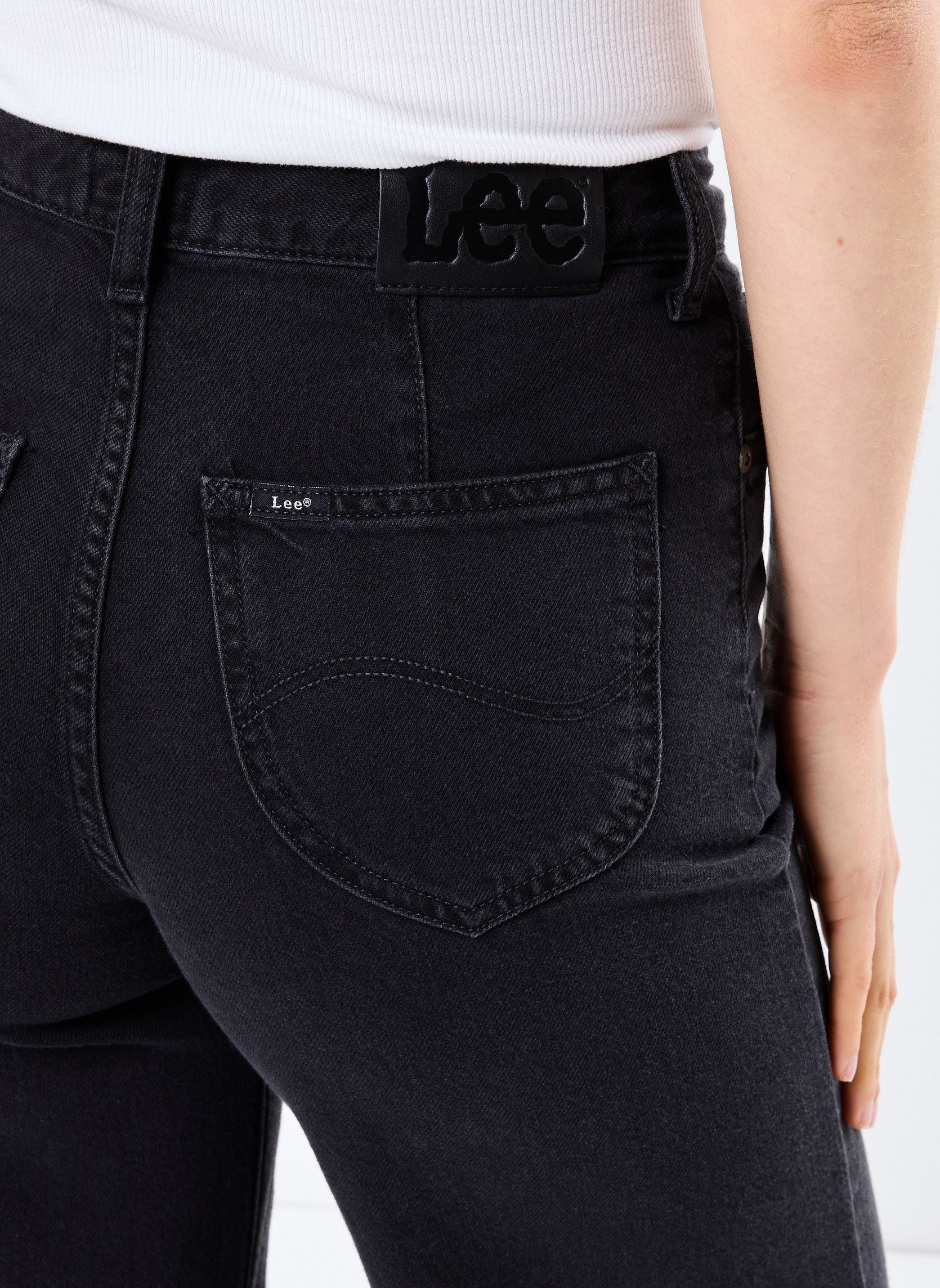 Wijde jeans / Flared Jeans STELLA A LINE dames zwart Lee Wijde jeans / Flared Jeans STELLA A LINE dames zwart DARK MEMORY