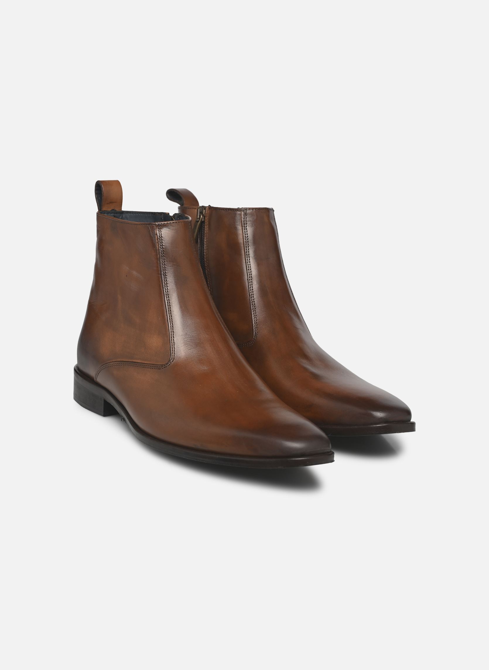 Bottines et bottes Vusso Cousu Blake homme marron Marvin&Co Luxe Bottines et bottes Vusso Cousu Blake homme marron Cognac