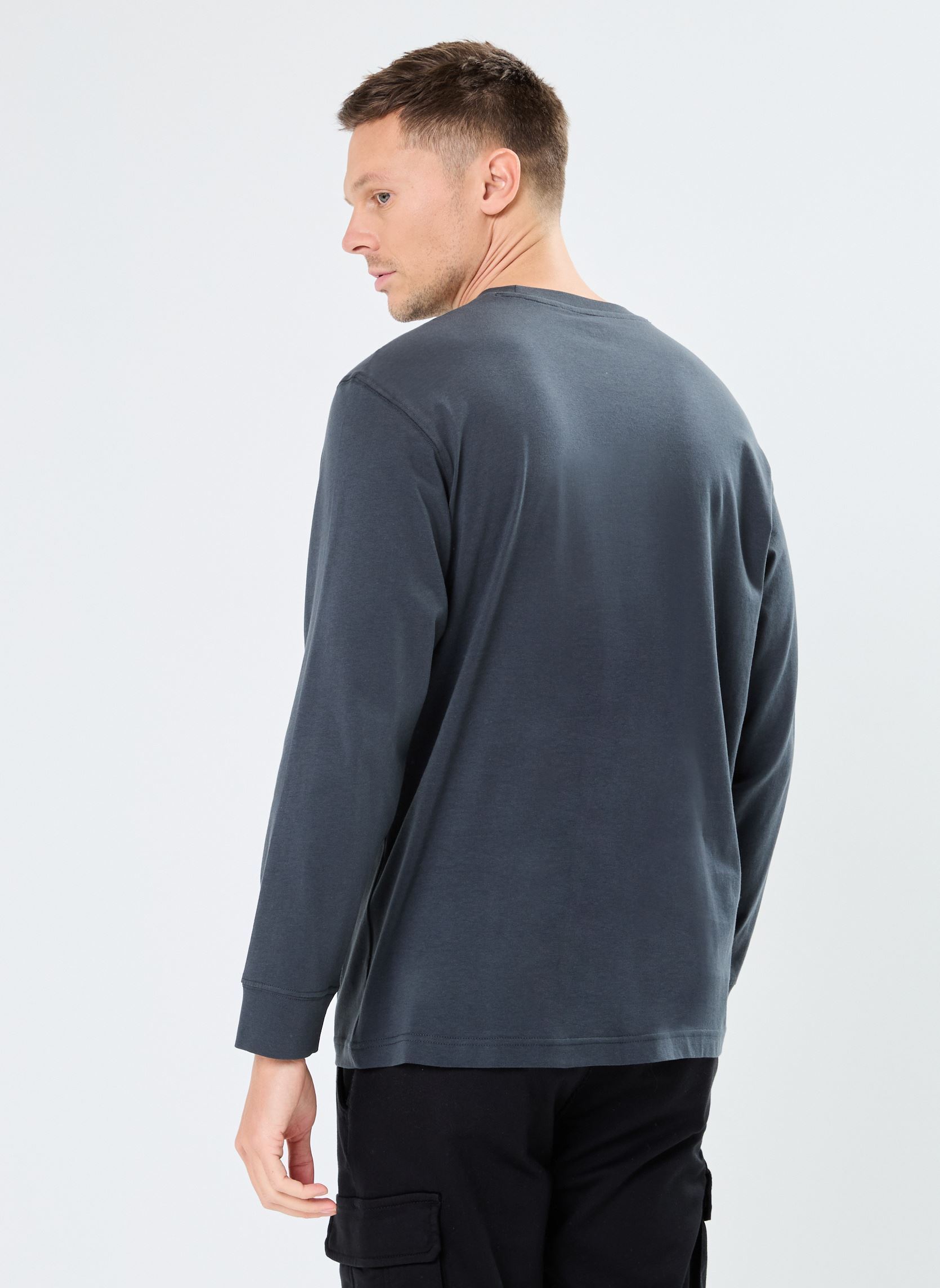 Tee-shirts manches longues LS ESS SEASONAL TEE homme noir Lee Tee-shirts manches longues LS ESS SEASONAL TEE homme noir WASHED BLACK