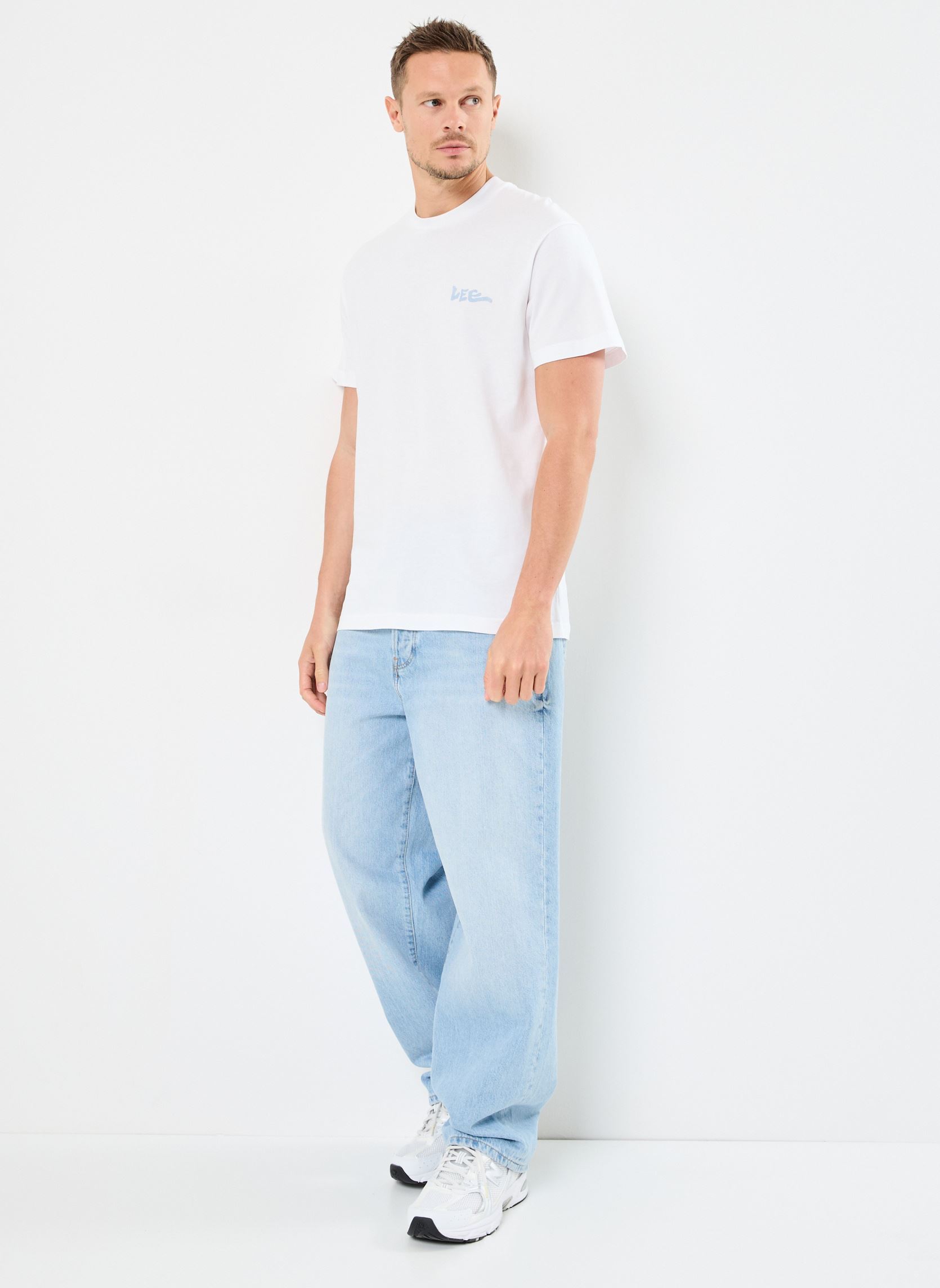 Tee-shirts manches courtes SS RELAXED TEE homme blanc Lee Tee-shirts manches courtes SS RELAXED TEE homme blanc BRIGHT WHITE