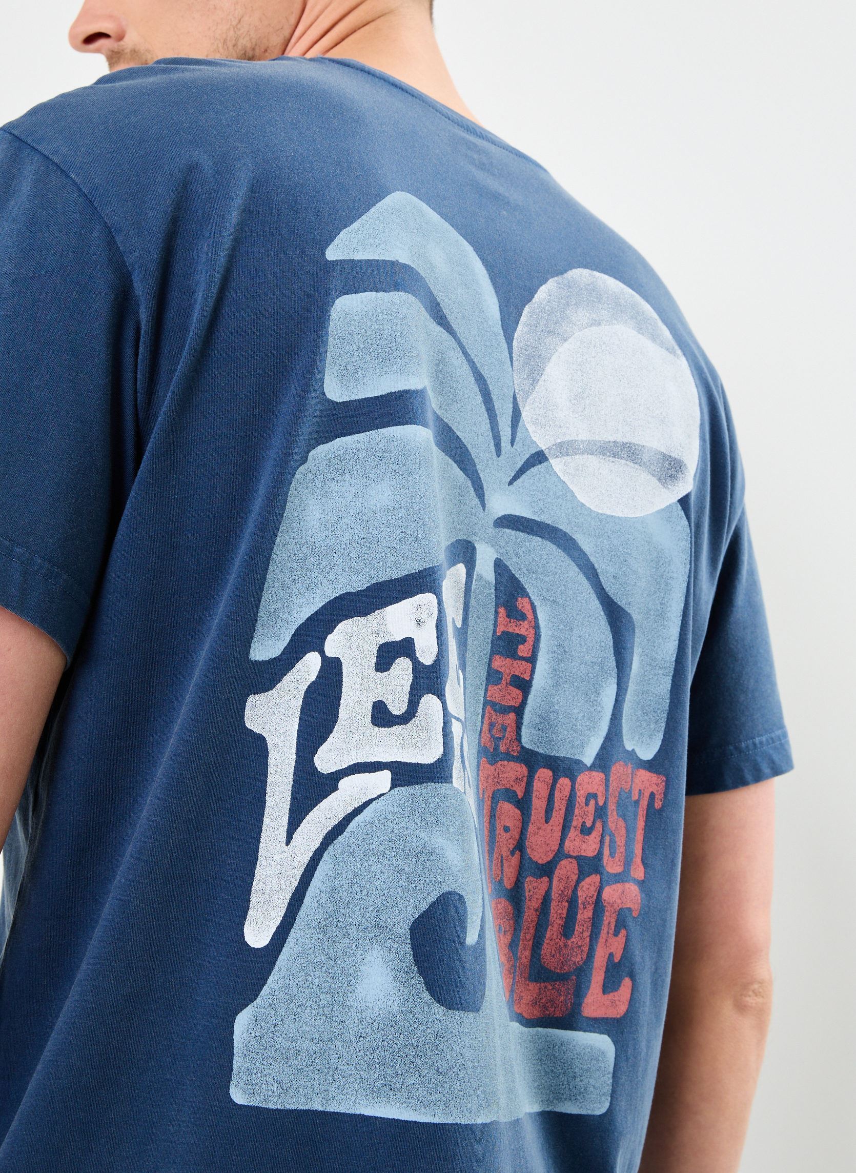 T-shirts met korte mouwen SS RELAXED TEE heren blauw Lee T-shirts met korte mouwen SS RELAXED TEE heren blauw ORION BLUE