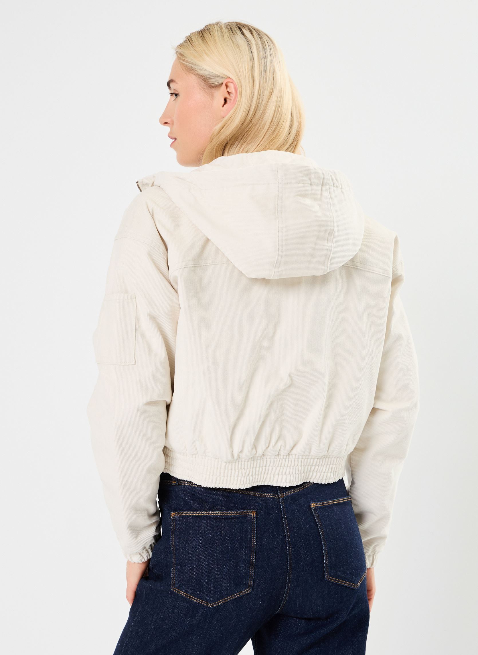 Vestes Corduroy Hooded Jacket W femme blanc Dickies Vestes Corduroy Hooded Jacket W femme blanc WHITECAP GRAY