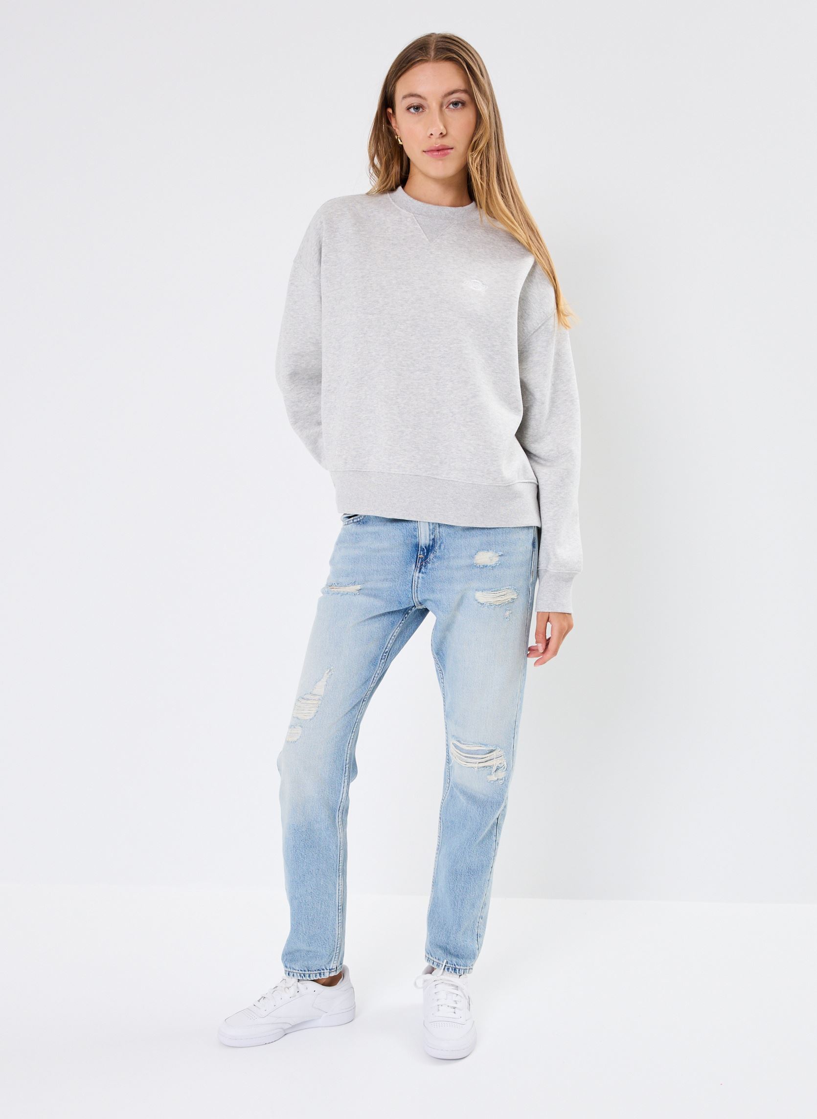 Sweater Summerdale Sweatshirt dames grijs Dickies Sweater Summerdale Sweatshirt dames grijs LIGHT GRAY