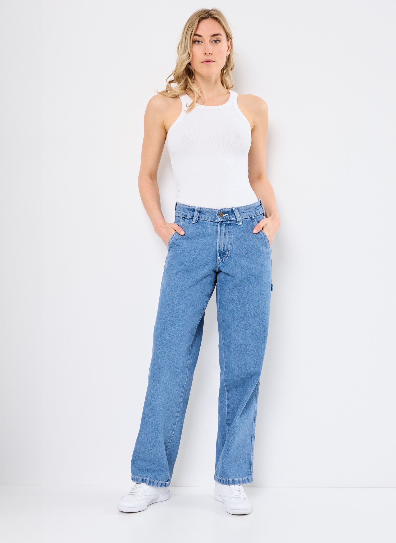 Jeans mom Stevensville Carpenter W femme bleu Dickies Jeans mom Stevensville Carpenter W femme bleu CLASSIC BLUE