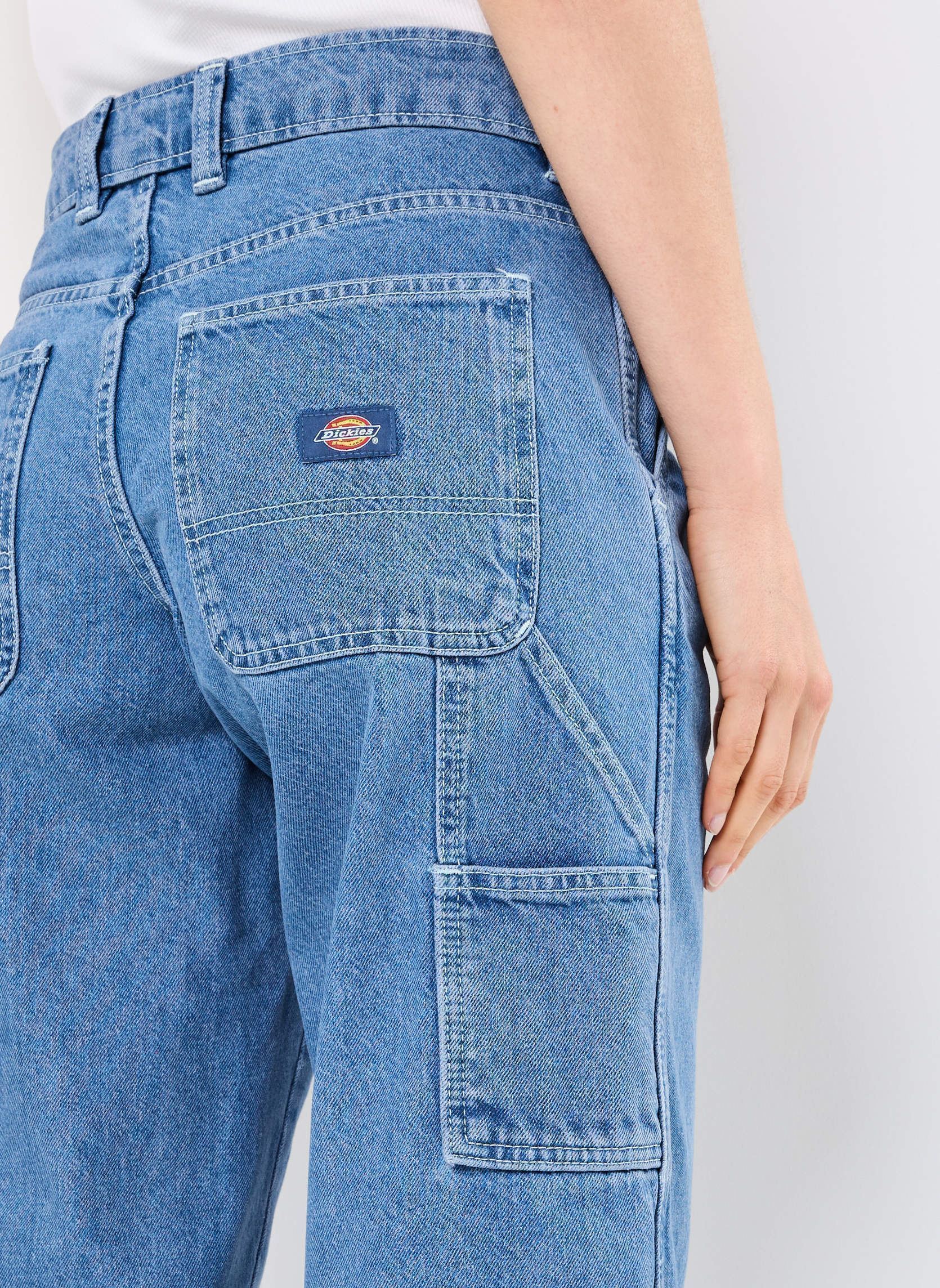 Jeans mom Stevensville Carpenter W femme bleu Dickies Jeans mom Stevensville Carpenter W femme bleu CLASSIC BLUE