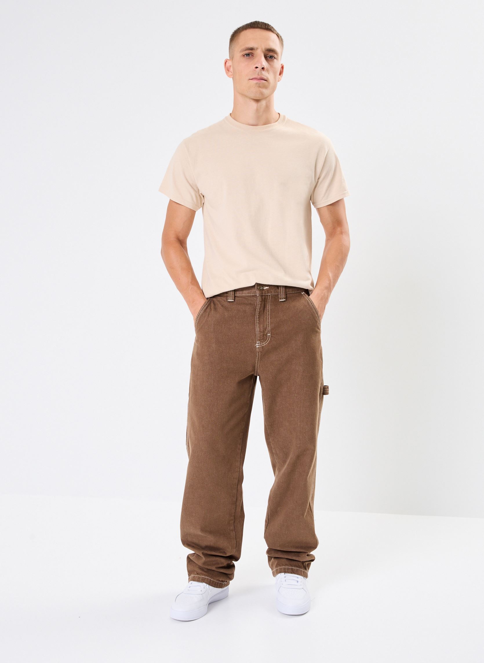Rechte jeans / Straight Leg Jeans Stevensville carpenter heren bruin Dickies Rechte jeans / Straight Leg Jeans Stevensville carpenter heren bruin MUSHROOM