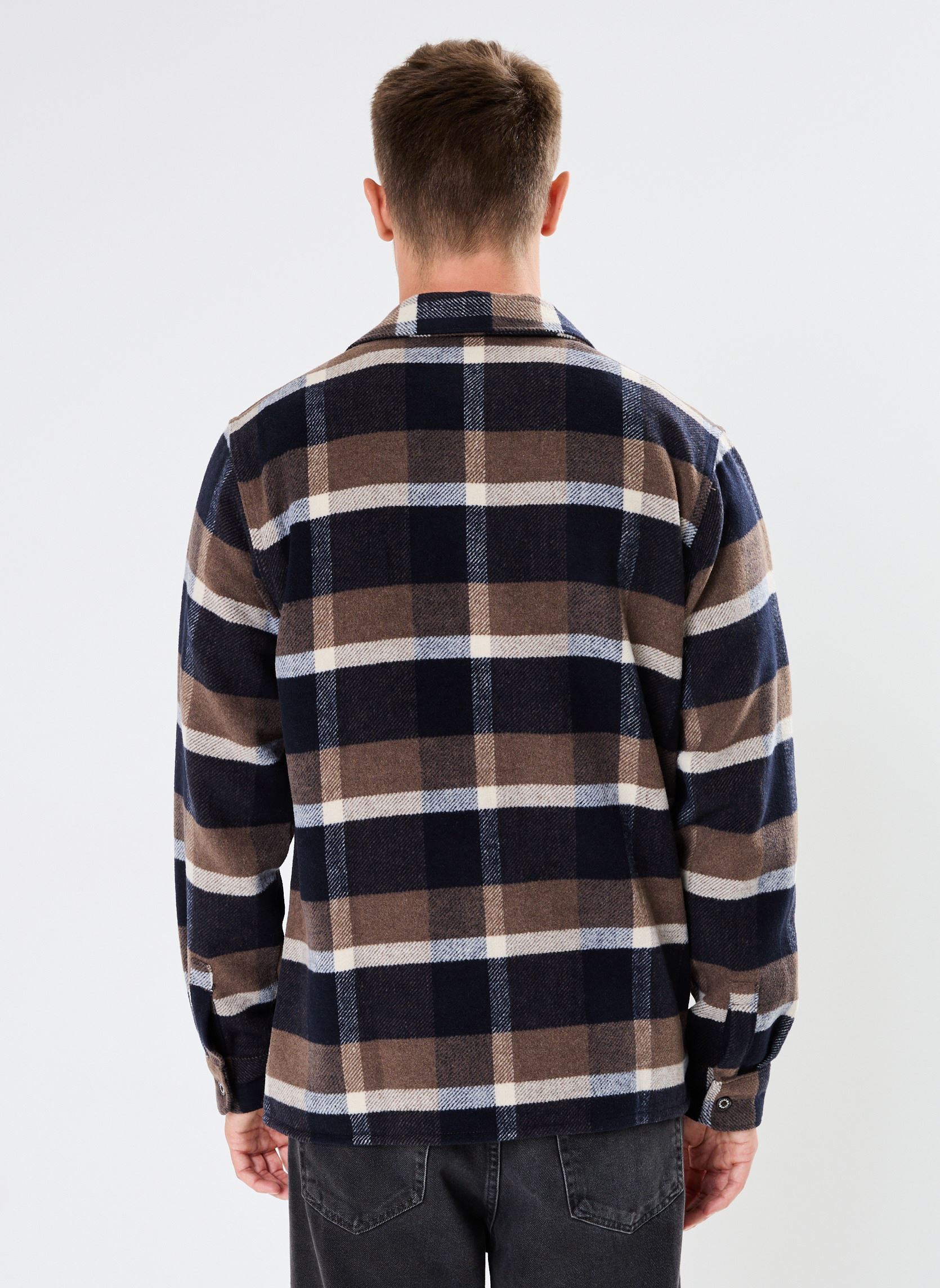 Hemden Plaid coaling ls shirt heren bruin Dickies Hemden Plaid coaling ls shirt heren bruin MUSHROOM