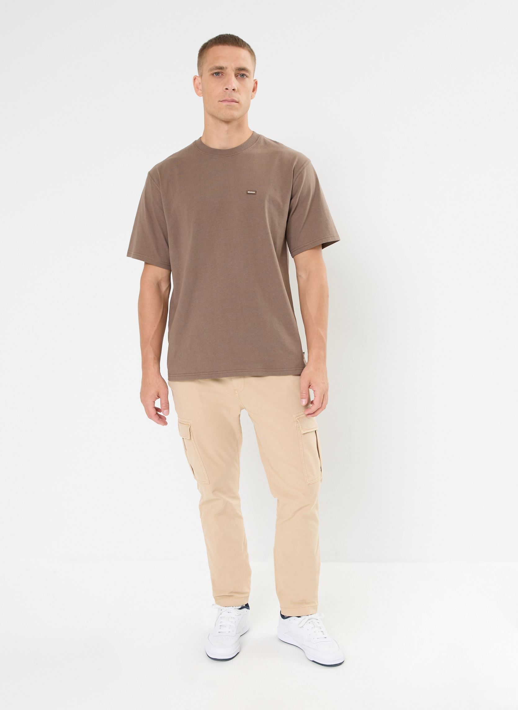 Kurzarm-T-Shirts Clancy heavyweight tee herren braun Dickies Kurzarm-T-Shirts Clancy heavyweight tee herren braun MUSHROOM