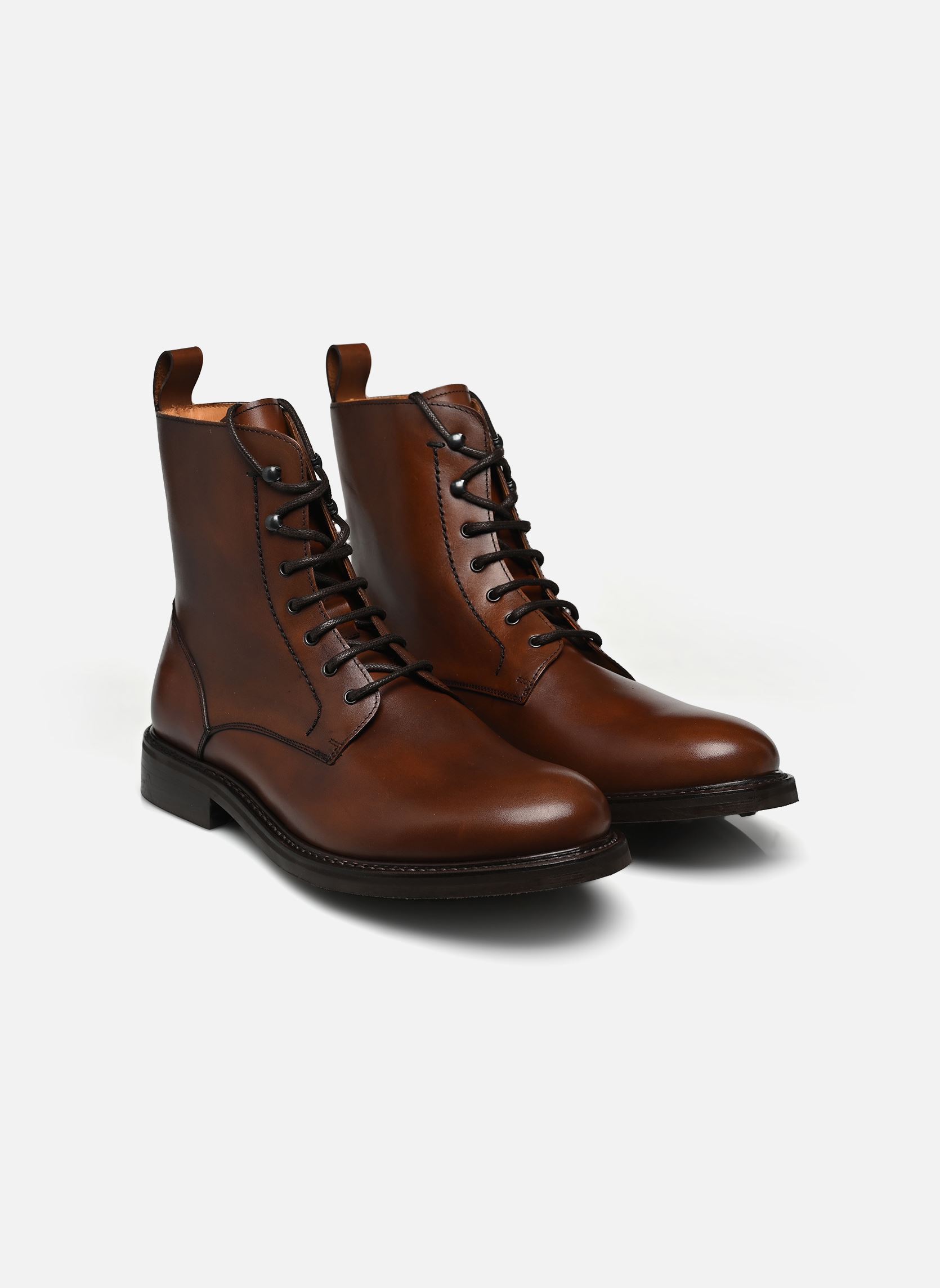 Bottines à lacets Webliss homme marron Marvin&Co Luxe Bottines à lacets Webliss homme marron Dark Brown