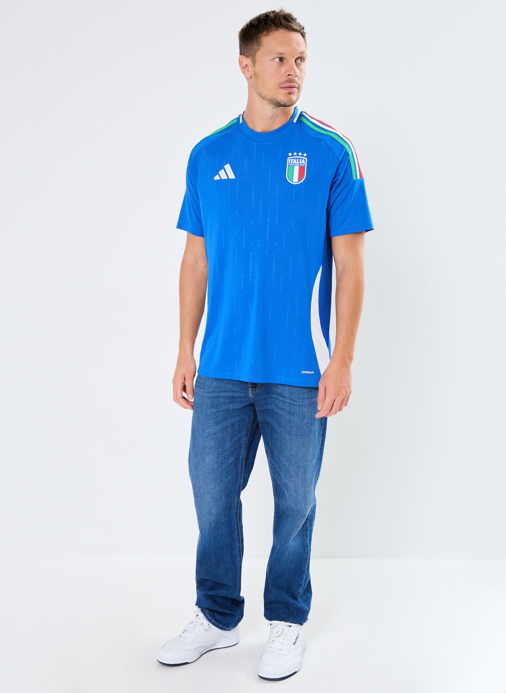Tee-shirts manches courtes Maillot de foot Italie FIGC H JSY M - Un homme bleu adidas sportswear Tee-shirts manches courtes Maillot de foot Italie FIGC H JSY M - Un homme bleu BLEU