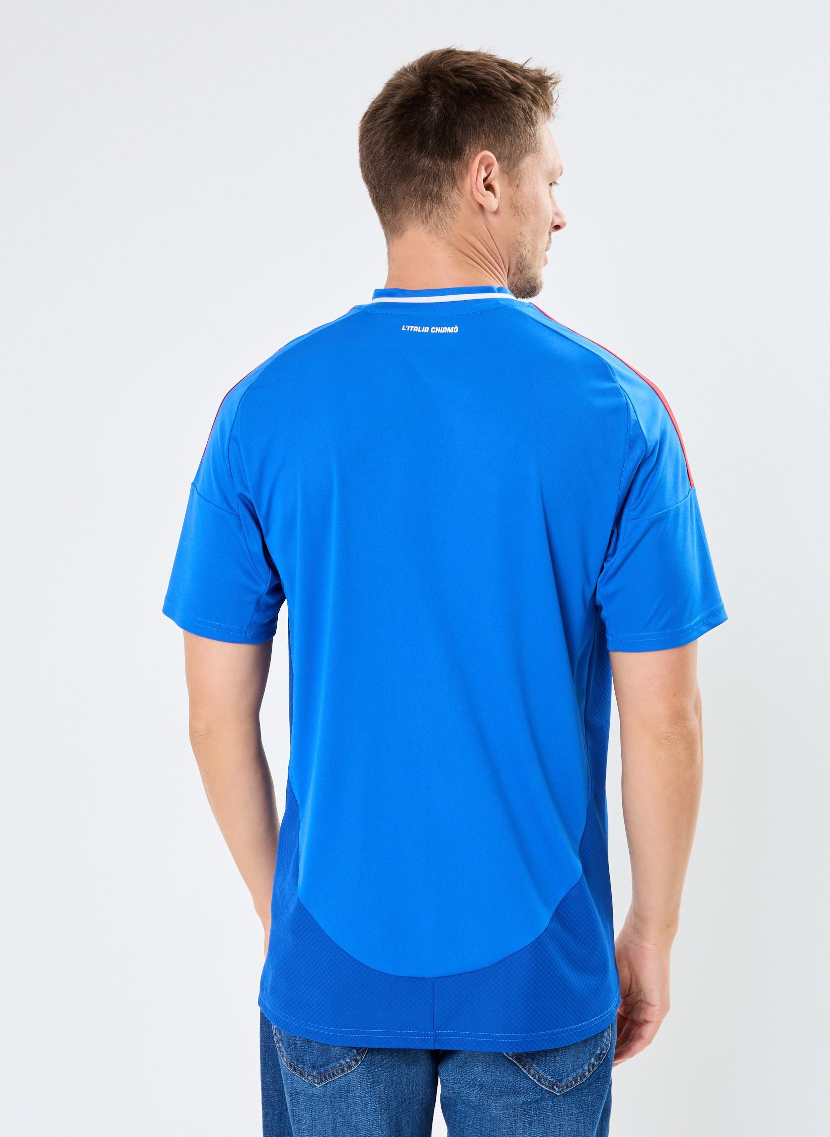 Tee-shirts manches courtes Maillot de foot Italie FIGC H JSY M - Un homme bleu adidas sportswear Tee-shirts manches courtes Maillot de foot Italie FIGC H JSY M - Un homme bleu BLEU