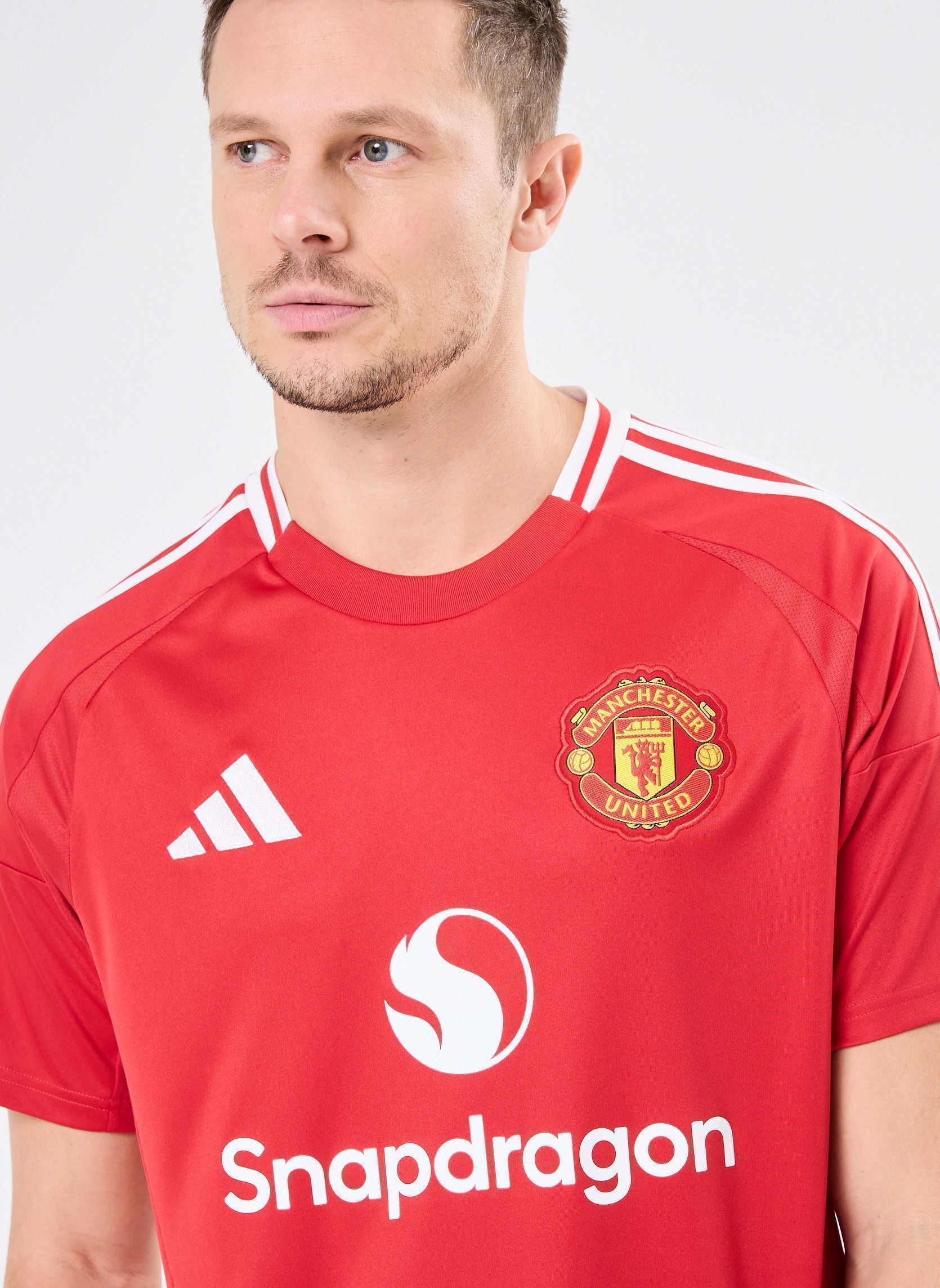 Tee-shirts manches courtes Maillot de foot Manchester United MUFC H homme rouge adidas sportswear Tee-shirts manches courtes Maillot de foot Manchester United MUFC H homme rouge ROUGE