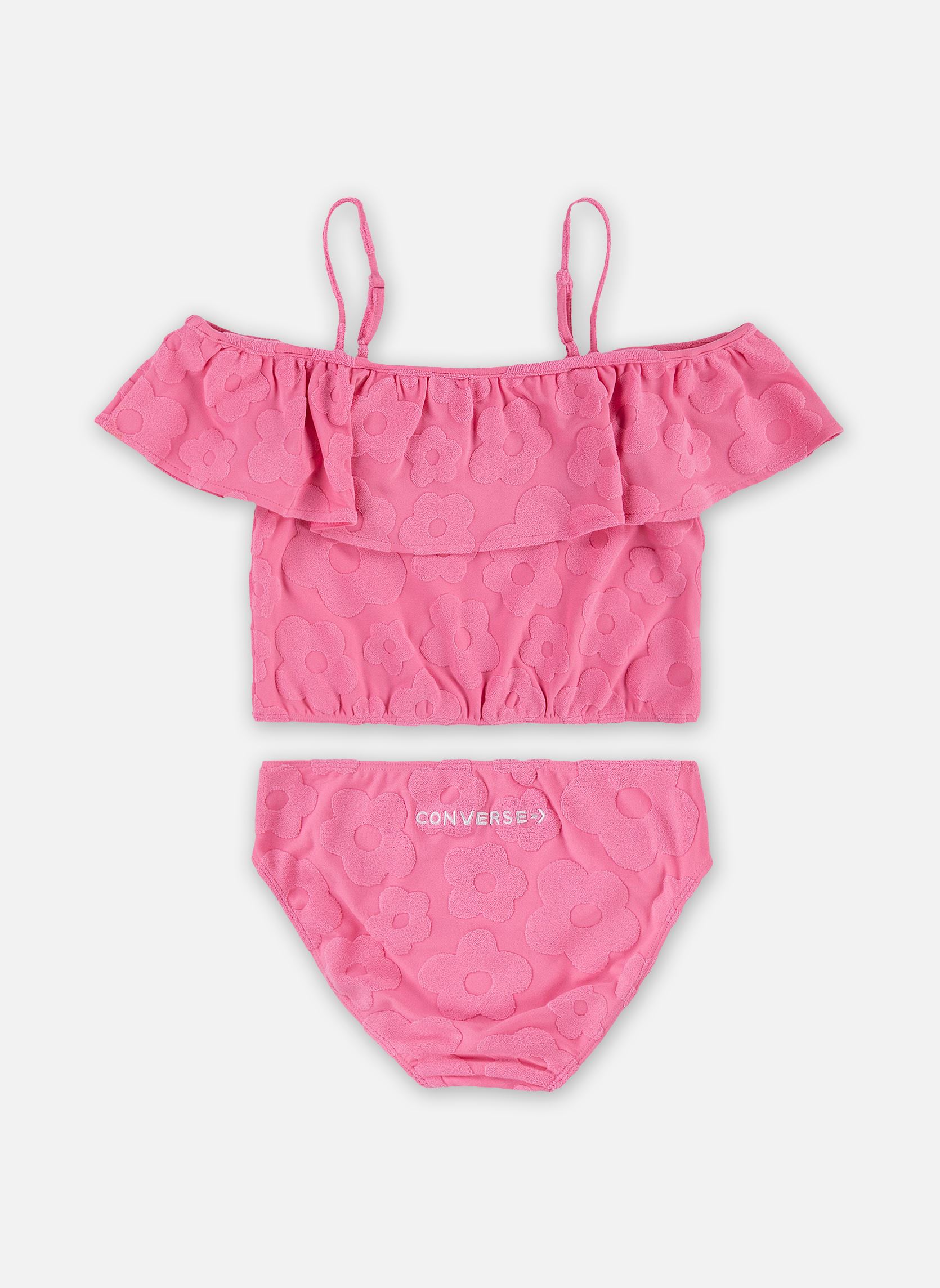 2 pièces Cnvg 2 Piece Floral Swimsuit fille rose Converse Apparel 2 pièces Cnvg 2 Piece Floral Swimsuit fille rose Oops Pink