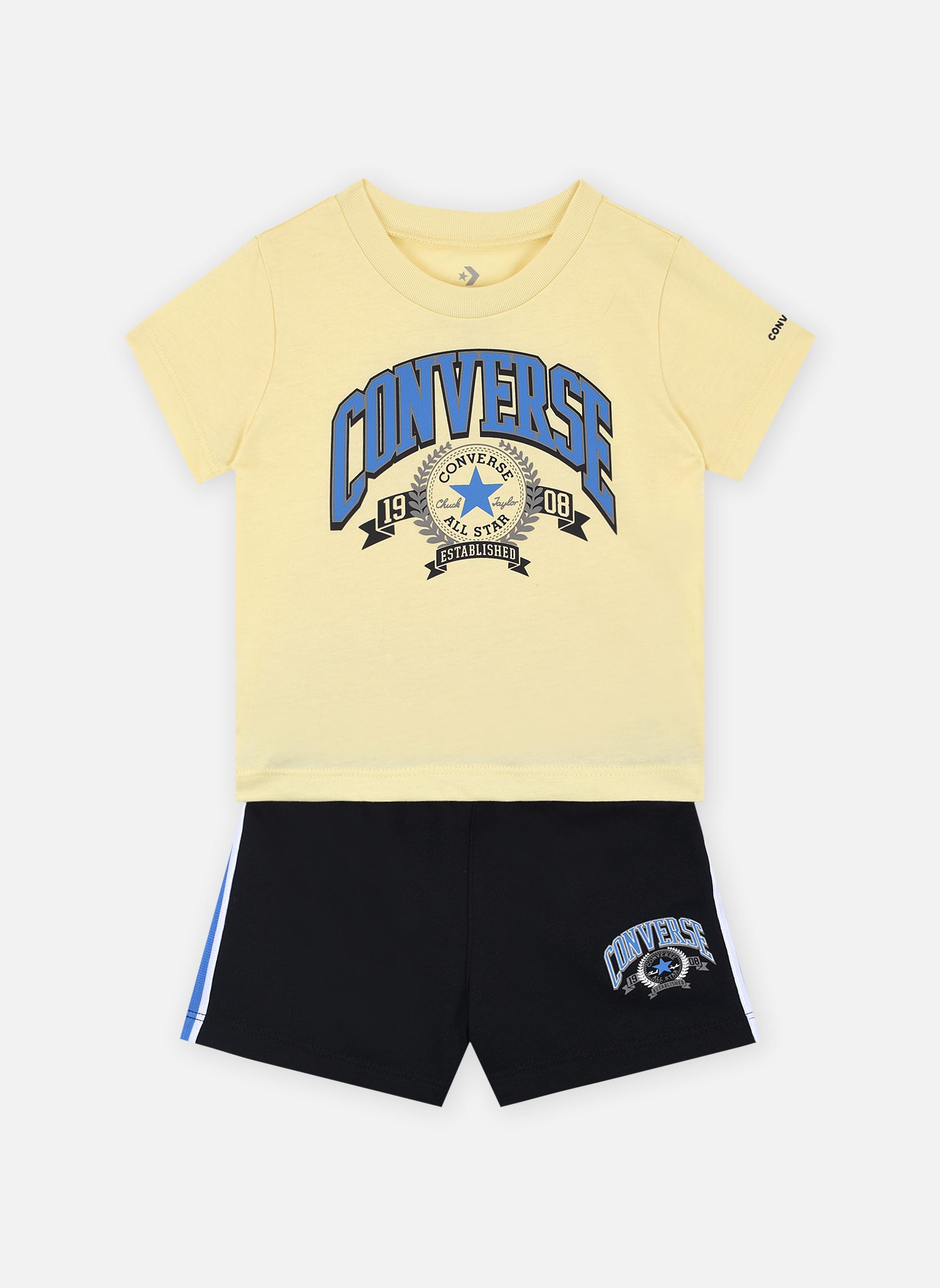 Vêtements Converse Apparel Cnvb Rec Club Ft Short Jrsy Ss pour Accessoires