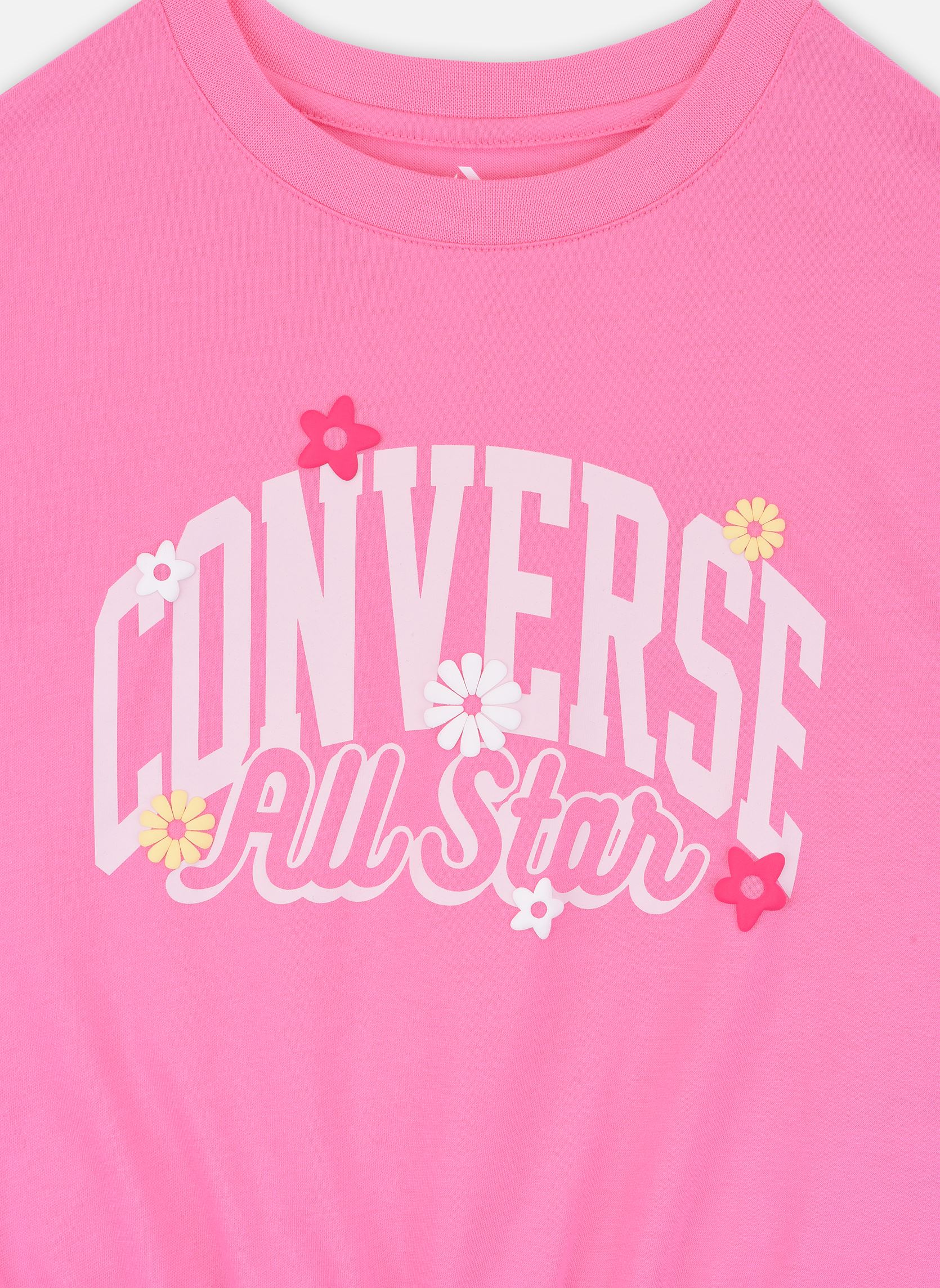 Tee-shirts manches courtes Cnvg Relaxed Graphic Tie Knit fille rose Converse Apparel Tee-shirts manches courtes Cnvg Relaxed Graphic Tie Knit fille rose OOPS PINK