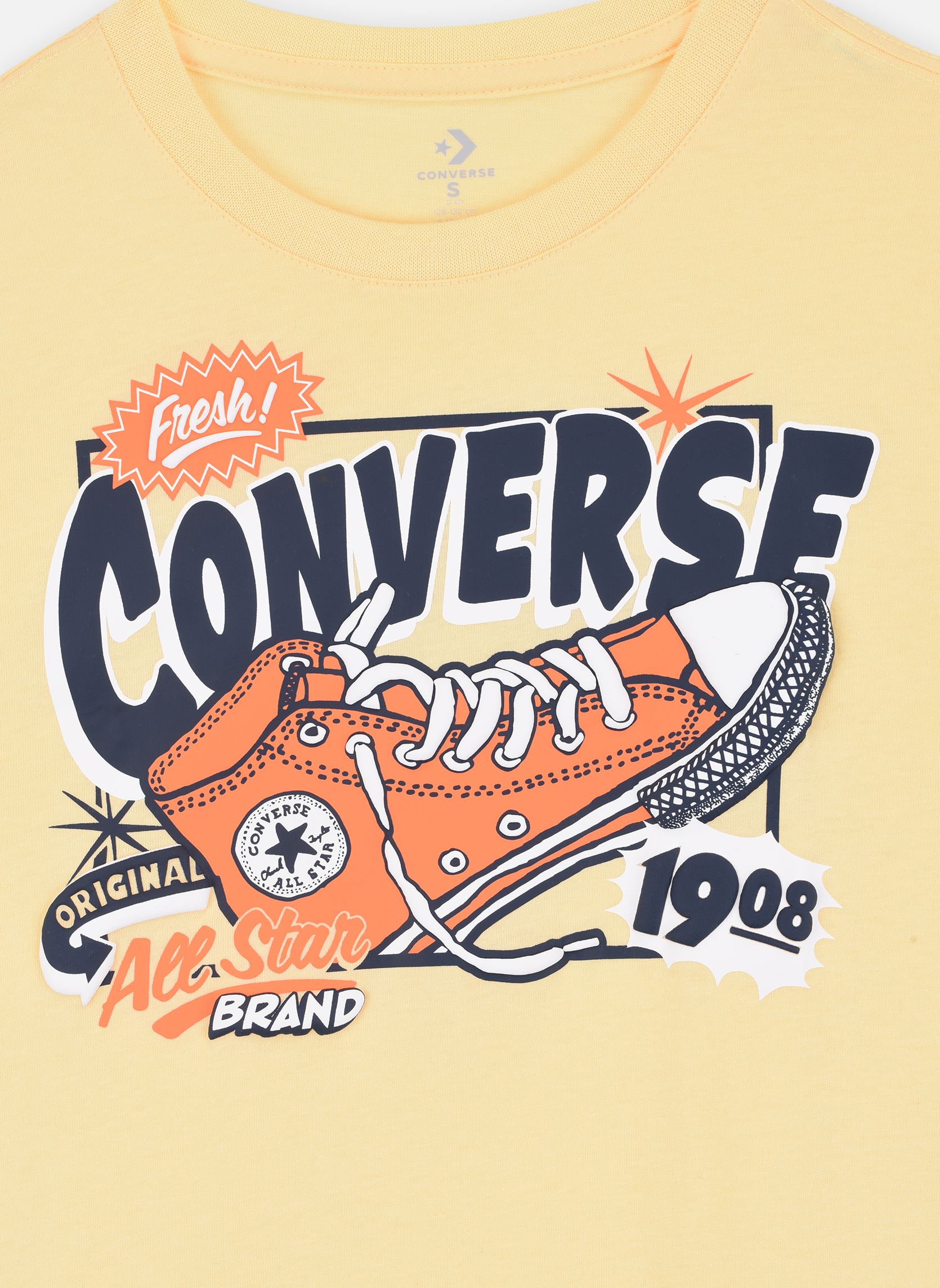 Tee-shirts manches courtes Cnvb Sun Fresh Sneaker Gfx Tee garçon jaune Converse Apparel Tee-shirts manches courtes Cnvb Sun Fresh Sneaker Gfx Tee garçon jaune LIKE BUTTER