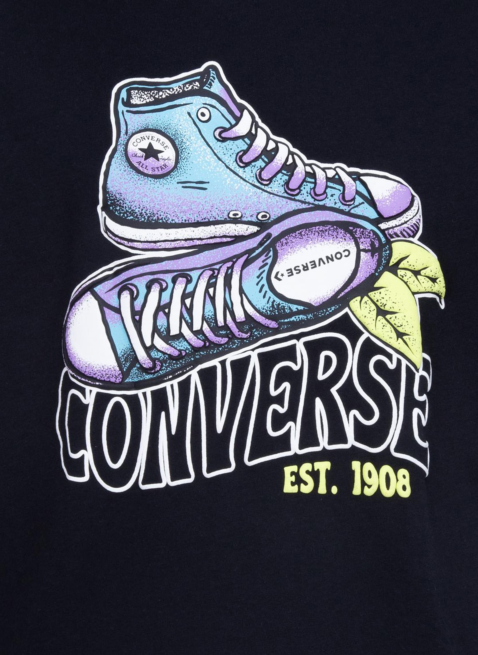 Camisetas de manga corta Cnvb Sun Fresh Gfx Tee niño negro Converse Apparel Camisetas de manga corta Cnvb Sun Fresh Gfx Tee niño negro BLACK
