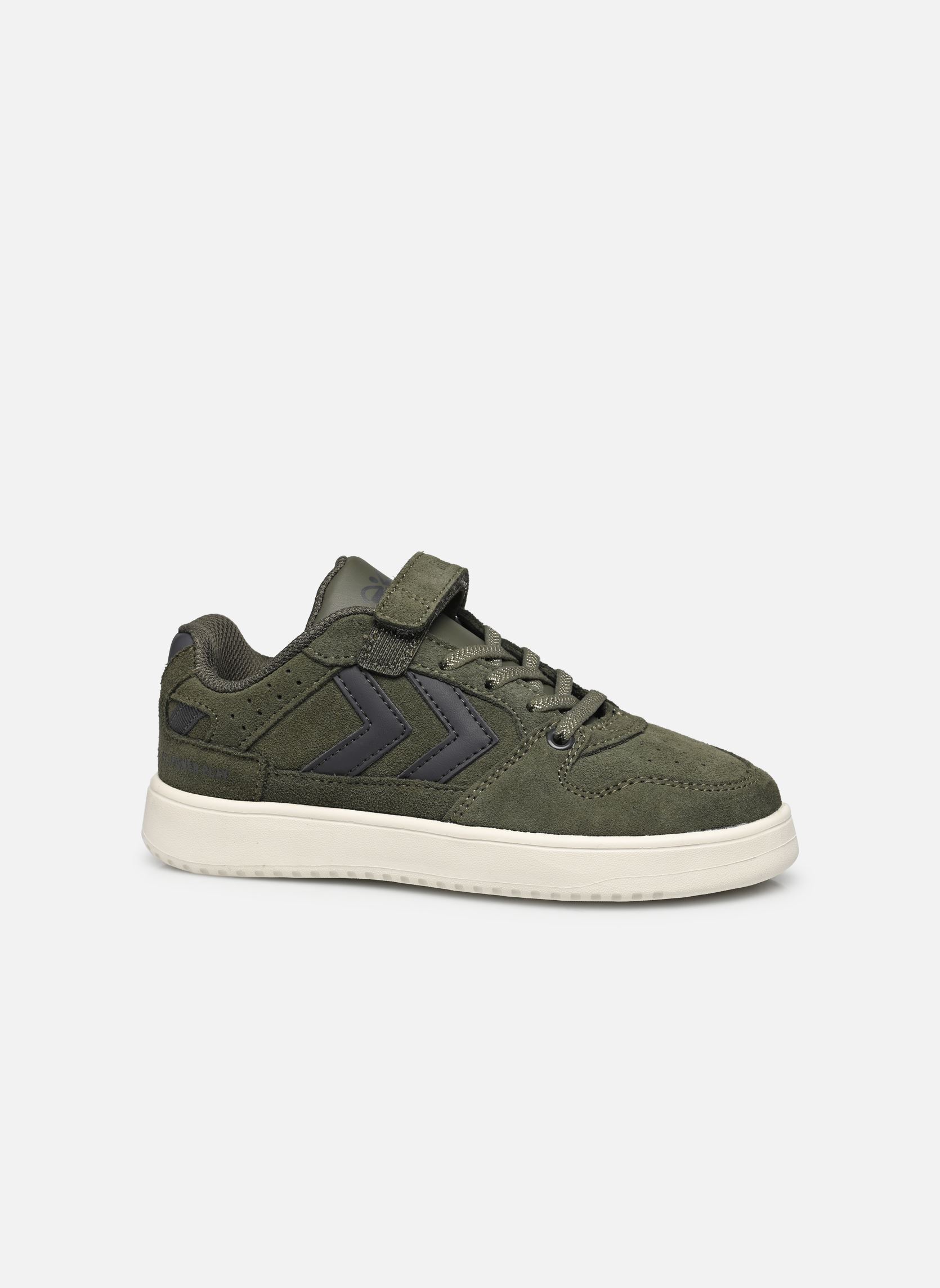 Baskets ST. POWER PLAY SUEDE JR garçon vert Hummel Baskets ST. POWER PLAY SUEDE JR garçon vert Dusty Olive