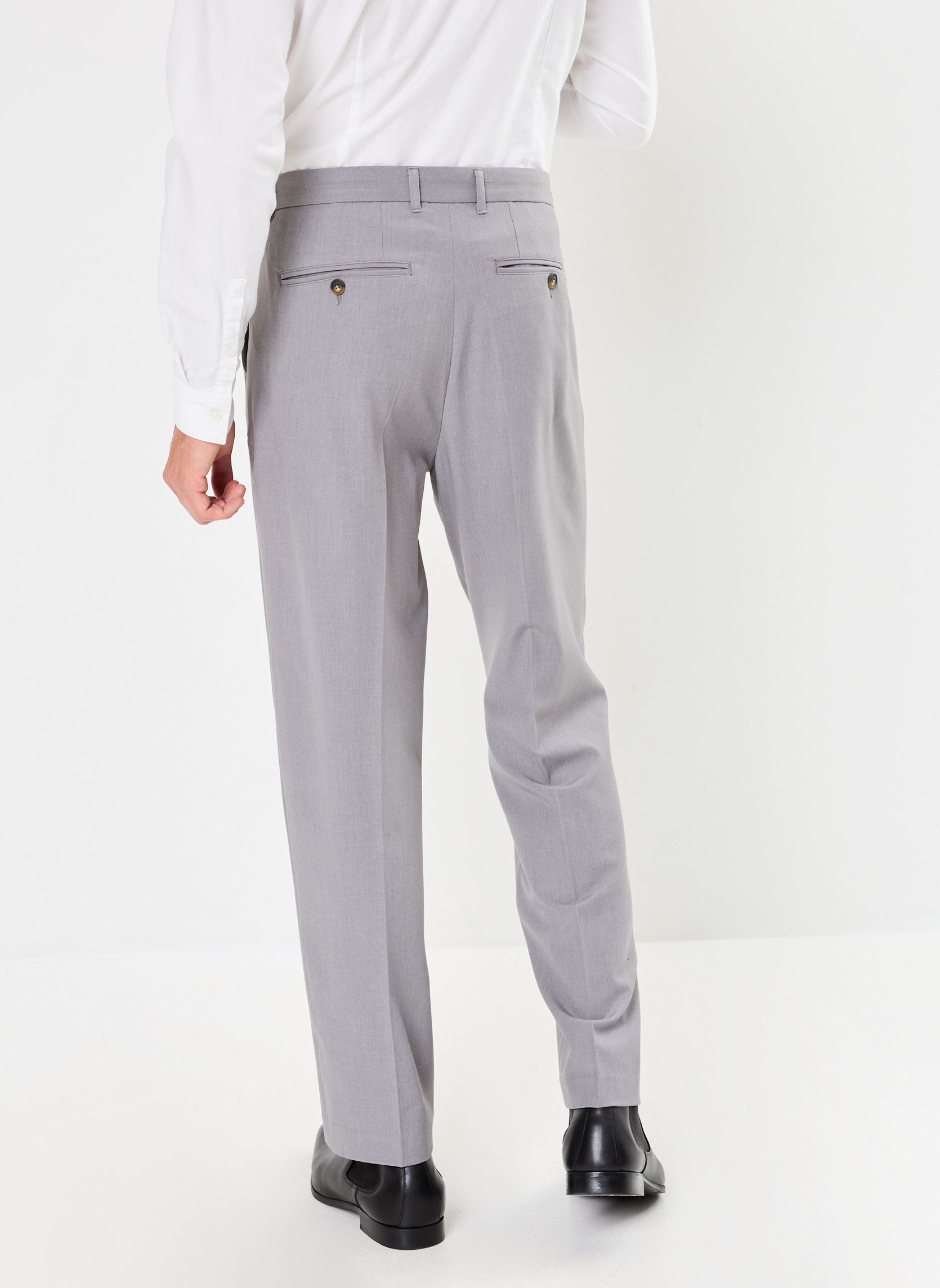 Pantalons chino PEROBINE homme gris Marvin&Co Pantalons chino PEROBINE homme gris SLEET