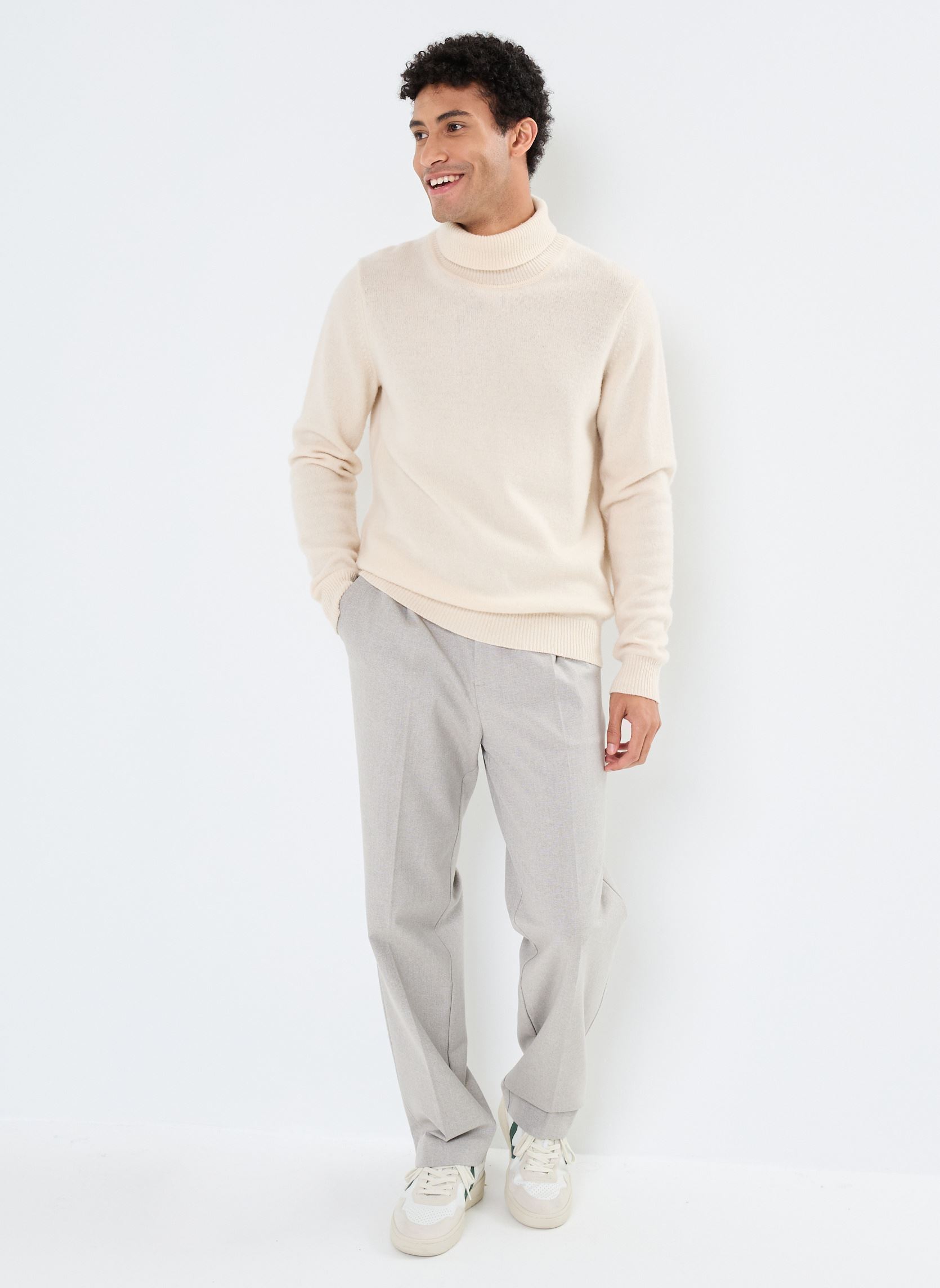 Chino-Hosen PEROBINE herren beige Marvin&Co Chino-Hosen PEROBINE herren beige WHITE PEPPER