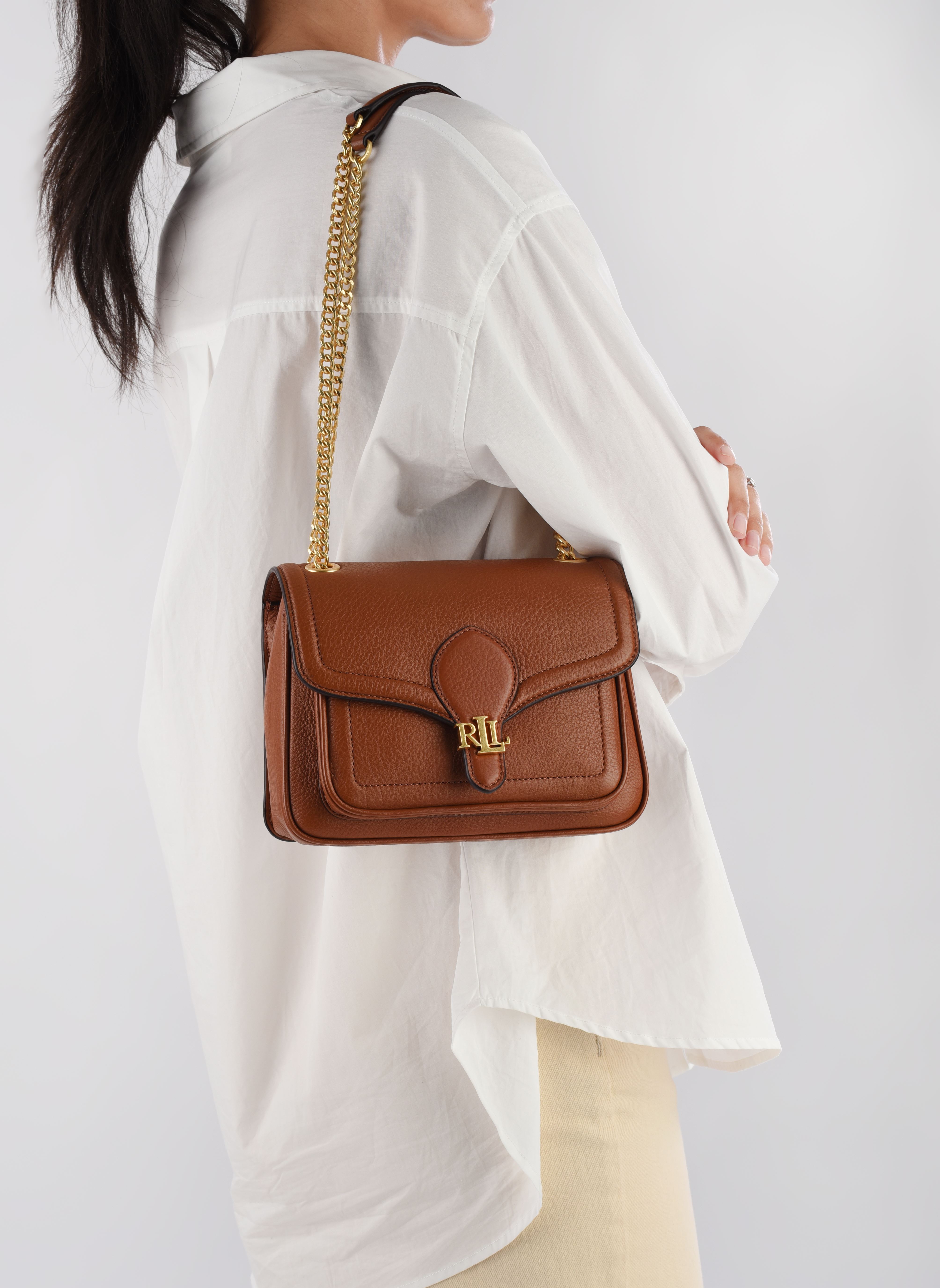 Sacs Bradley Sm-Shoulder Bag-Small femme marron Lauren Ralph Lauren Sacs Bradley Sm-Shoulder Bag-Small femme marron LAUREN TAN