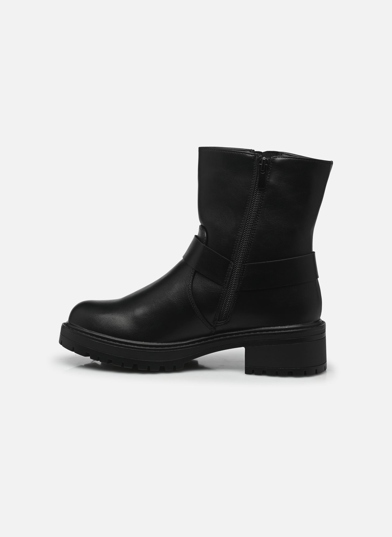 Biker-Stiefeletten TDF5114 damen schwarz Divine Factory Biker-Stiefeletten TDF5114 damen schwarz Noir