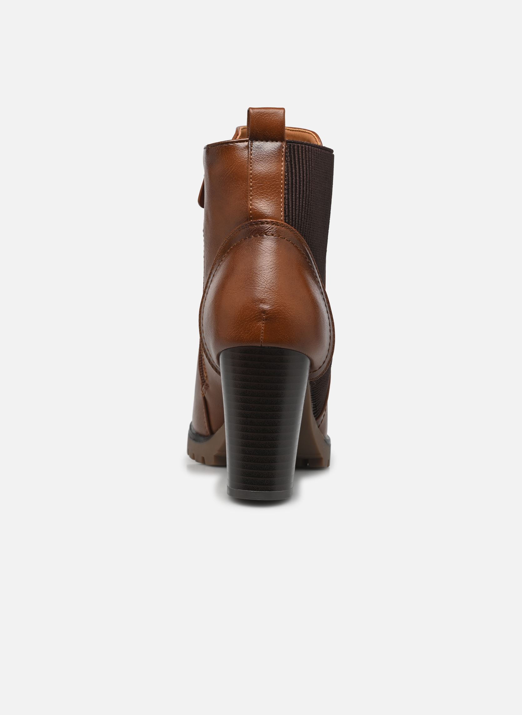 Bottines et boots TDF5108 femme marron Divine Factory Bottines et boots TDF5108 femme marron Camel