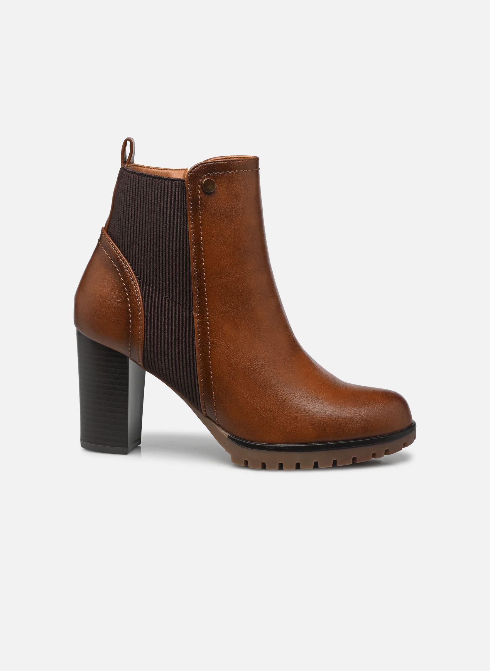 Bottines et boots TDF5108 femme marron Divine Factory Bottines et boots TDF5108 femme marron Camel