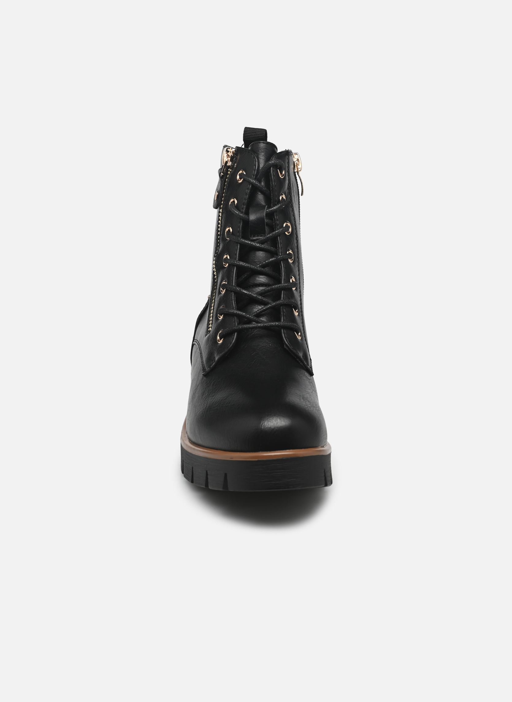 Bottines à lacets TDF5126 femme noir Divine Factory Bottines à lacets TDF5126 femme noir Noir