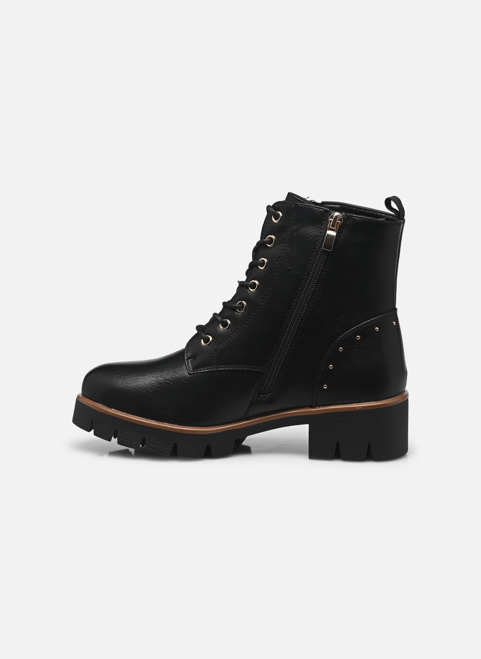 Bottines à lacets TDF5126 femme noir Divine Factory Bottines à lacets TDF5126 femme noir Noir