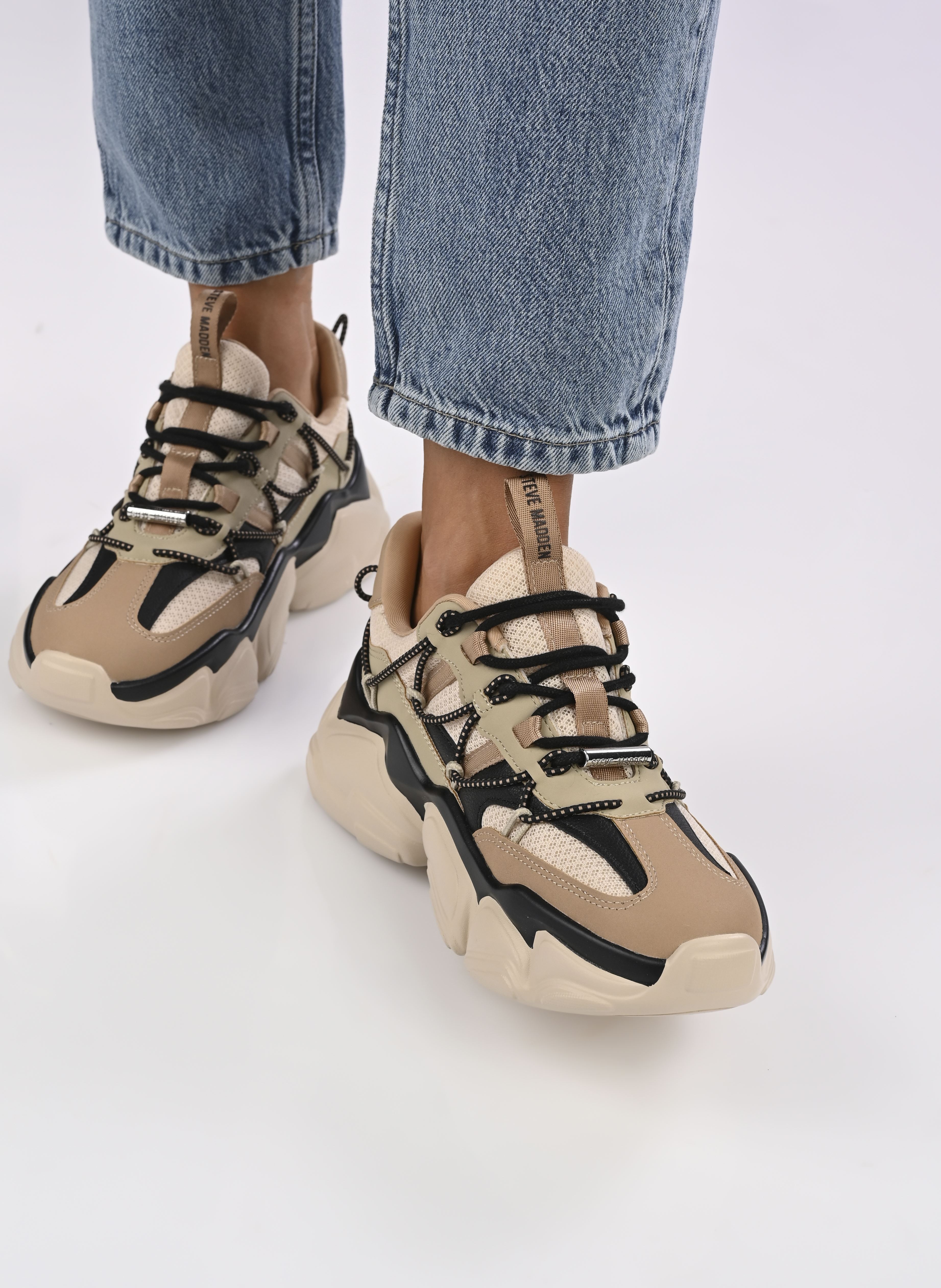 Baskets Spectator femme multicolore Steve Madden Baskets Spectator femme multicolore Khaki/Black