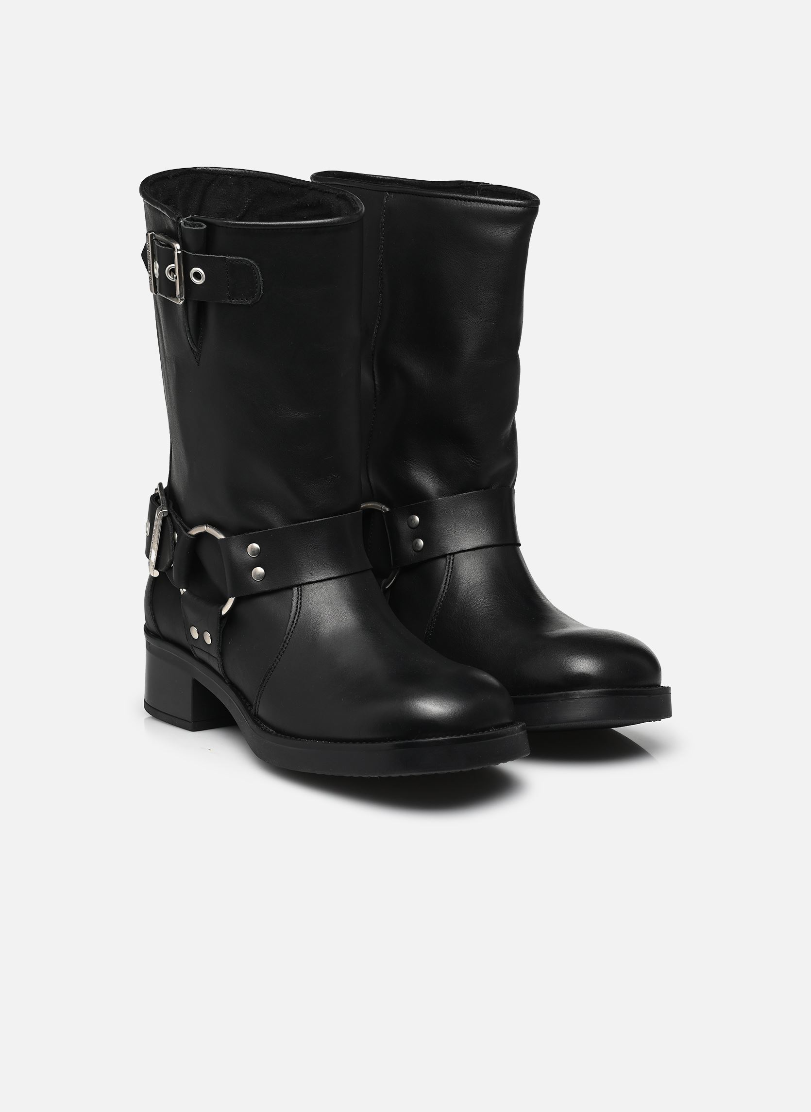 Bottines motardes Blessing femme noir Steve Madden Bottines motardes Blessing femme noir Black leather